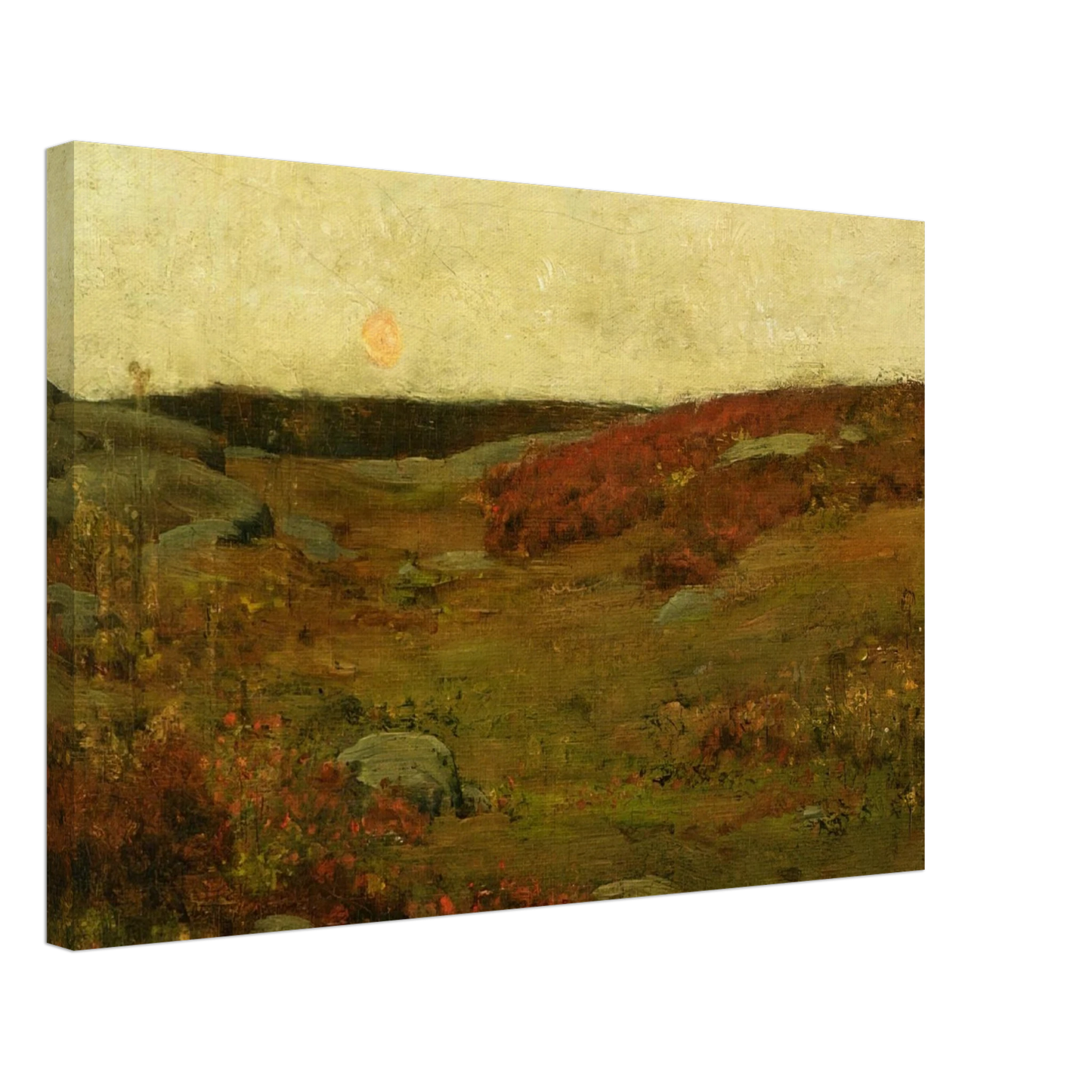 Childe Hassam - Sunrise, Autumn Canvas - 40x60 cm / 16x24 inches-canvas