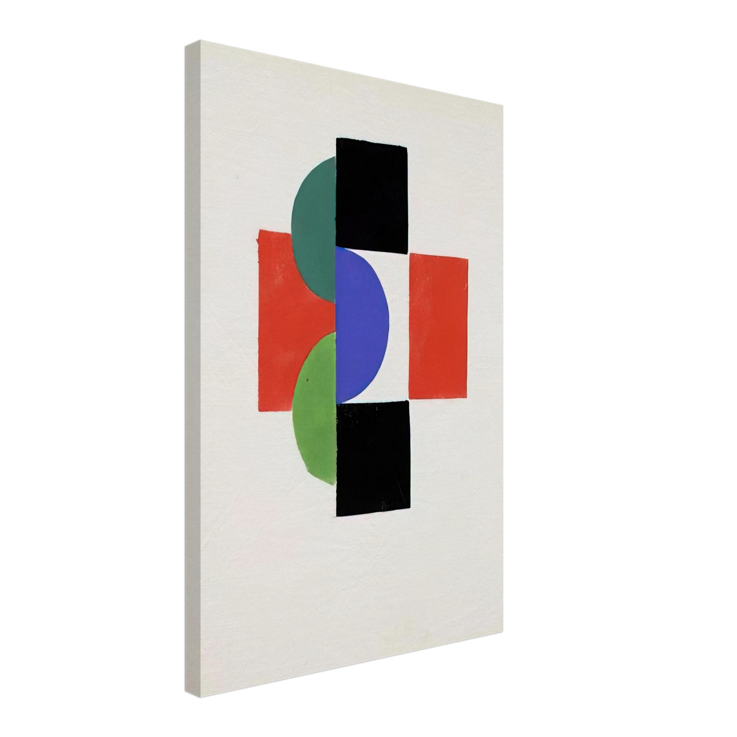 Sonia Delaunay - UNTITLED GOUACHE ILLUSTRATION FOR TRISTAN TZARA S LE FRUIT PERMIS 1956 Canvas - 70x100 cm / 28x40 inches-canvas