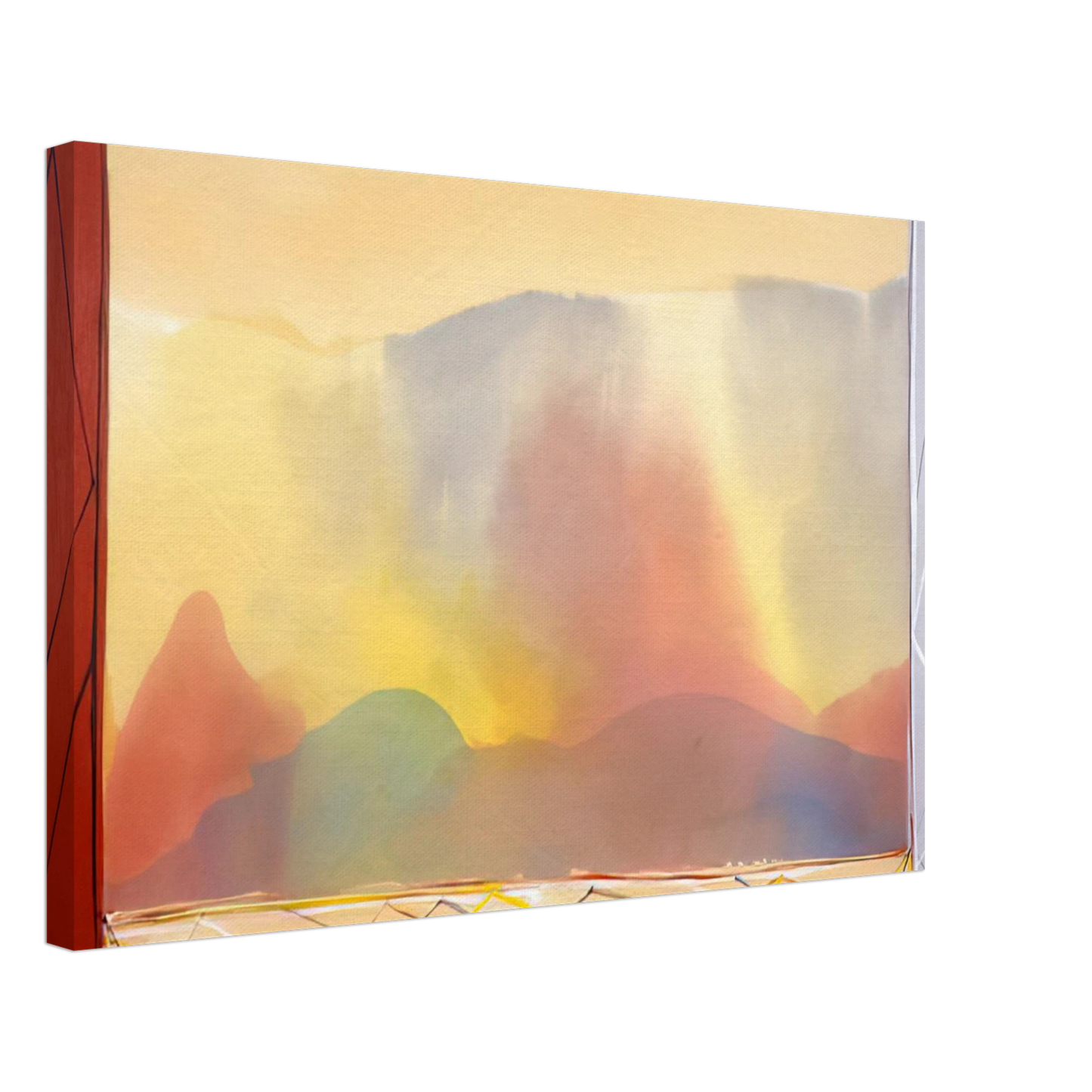Ronnie Landfield - Sun In The East - 1988 Canvas - 70x100 cm / 28x40 inches-canvas