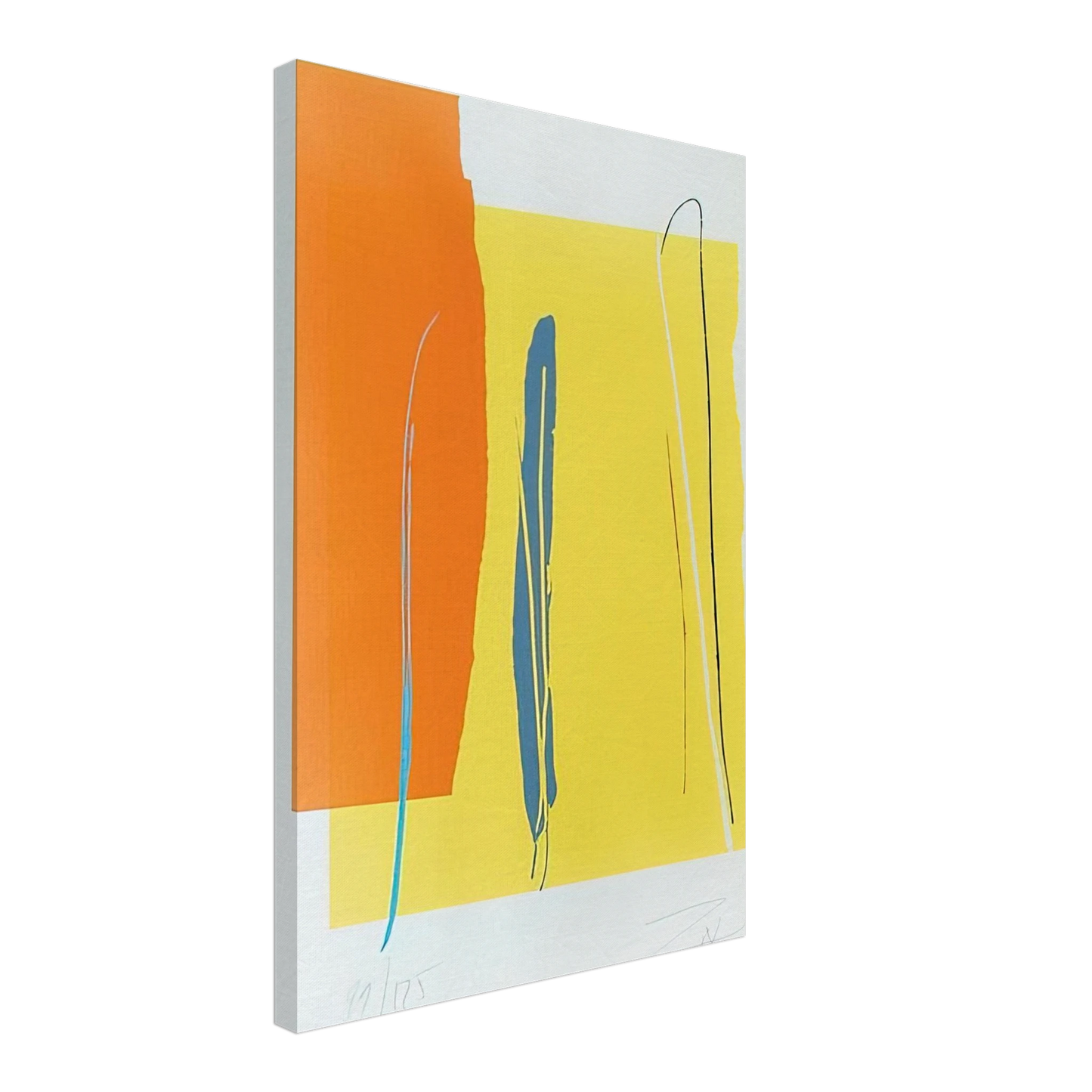 Larry Zox - Niagara Series IV - 1980 Canvas - 40x60 cm / 16x24 inches-canvas