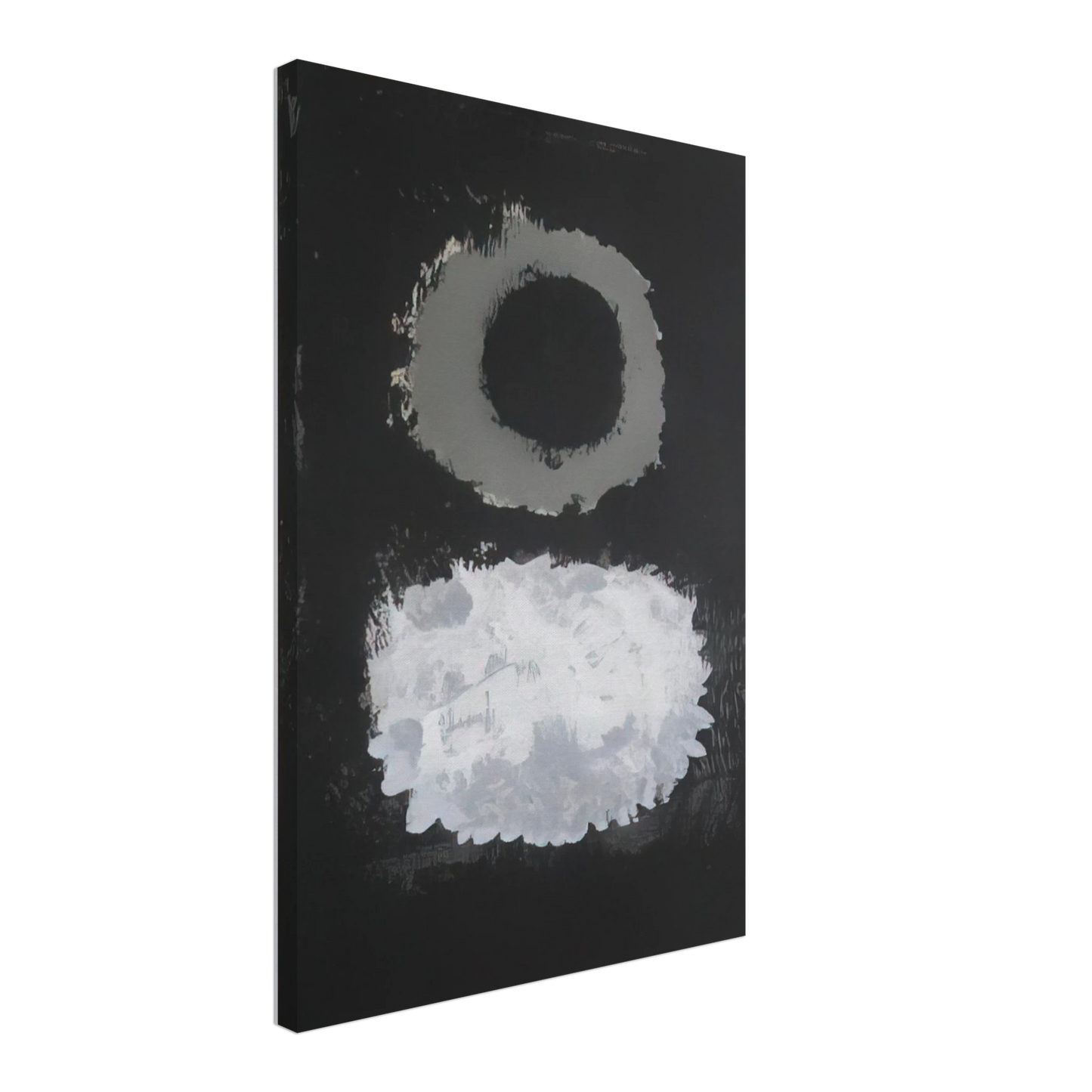 Adolph Gottlieb - Black Field - 1972 Canvas - 40x60 cm / 16x24 inches-canvas