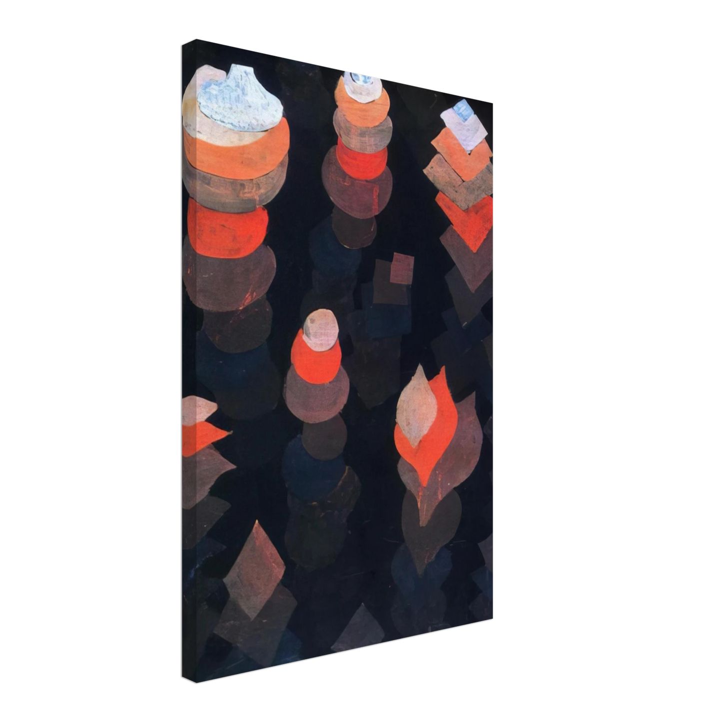 Paul Klee - GROWTH OF THE NIGHT PLANTS 1922 Canvas - 40x60 cm / 16x24 inches-canvas