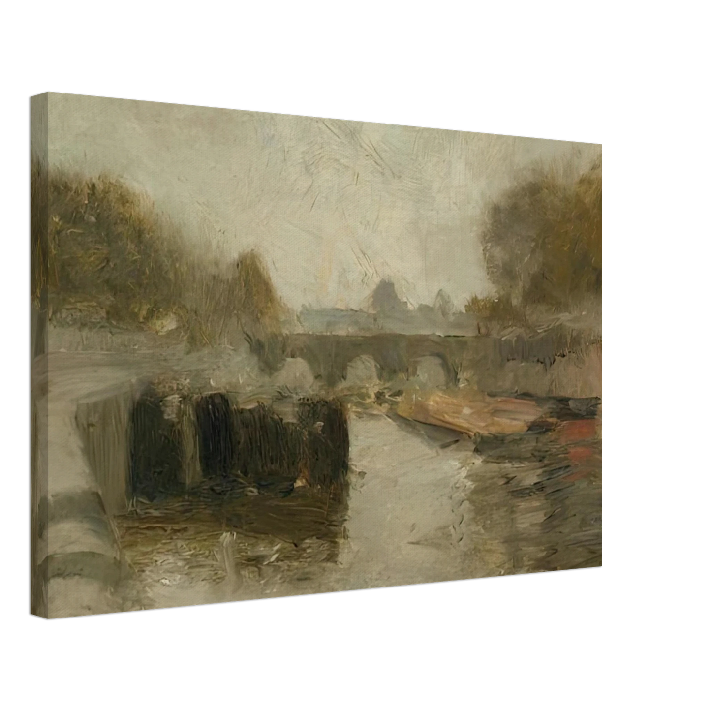 Henri Matisse - LE PONT 1895 Canvas - 70x100 cm / 28x40 inches-canvas