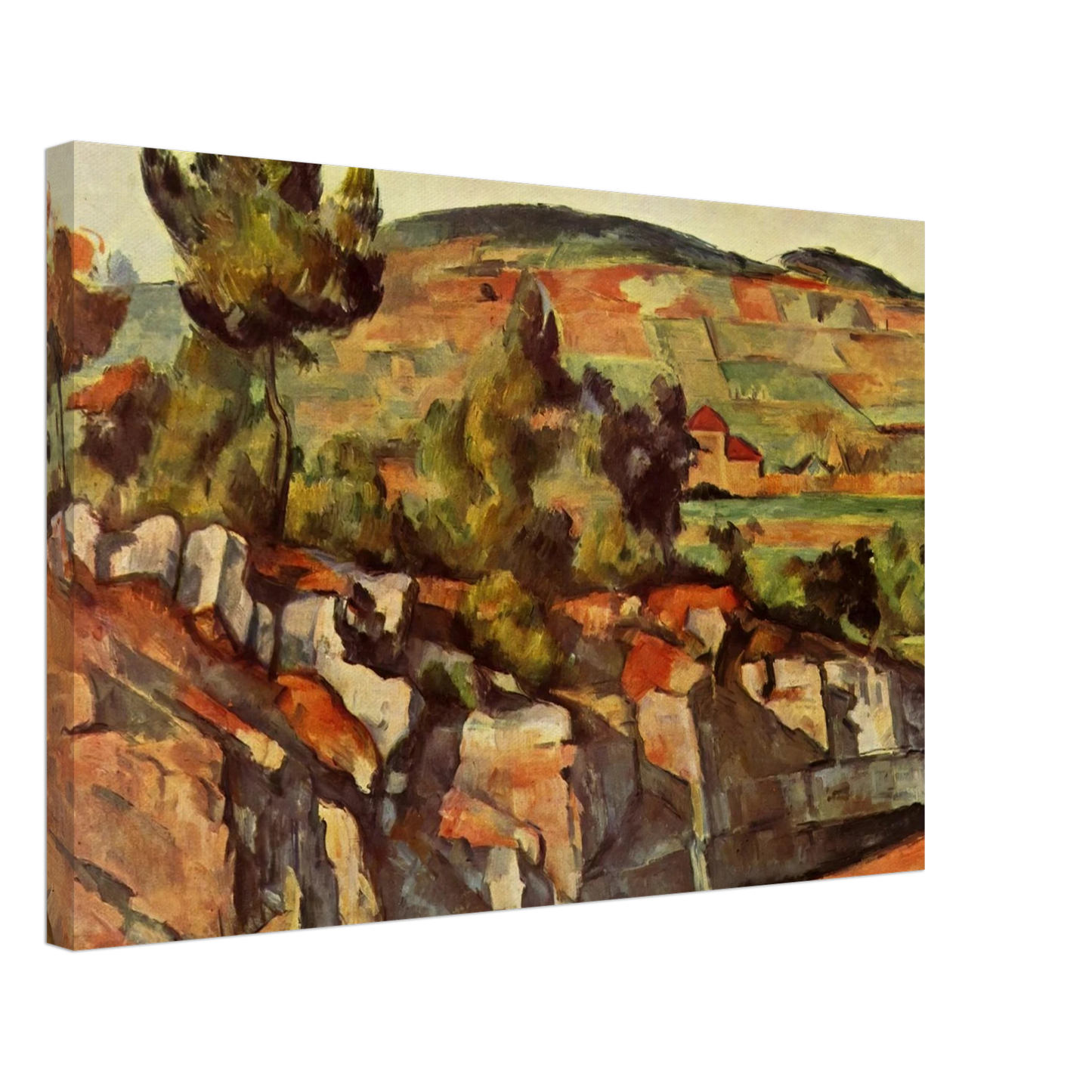 Paul Cezanne - Mountains in Provence Canvas - 70x100 cm / 28x40 inches-canvas