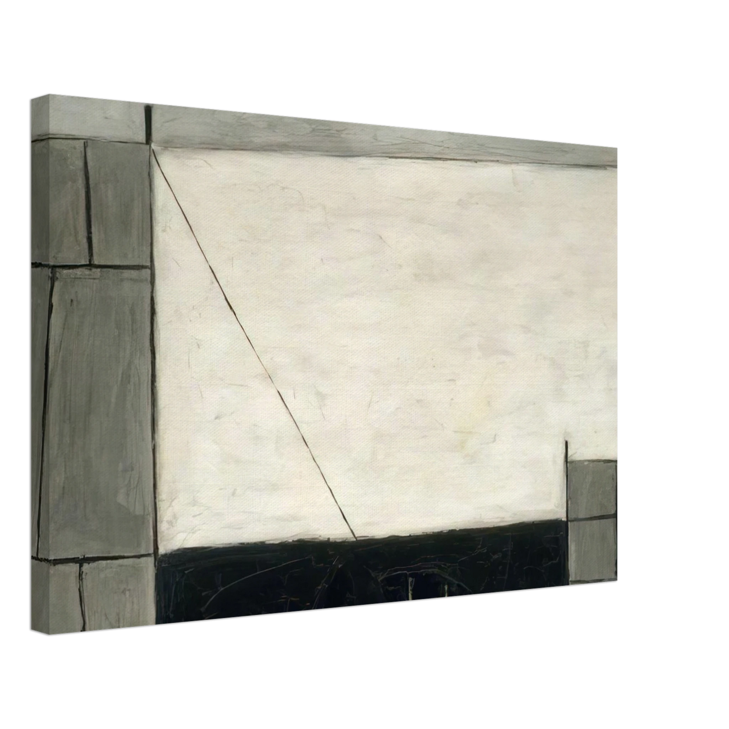 William Scott - Cornish Harbour - 1951 Canvas - 40x60 cm / 16x24 inches-canvas