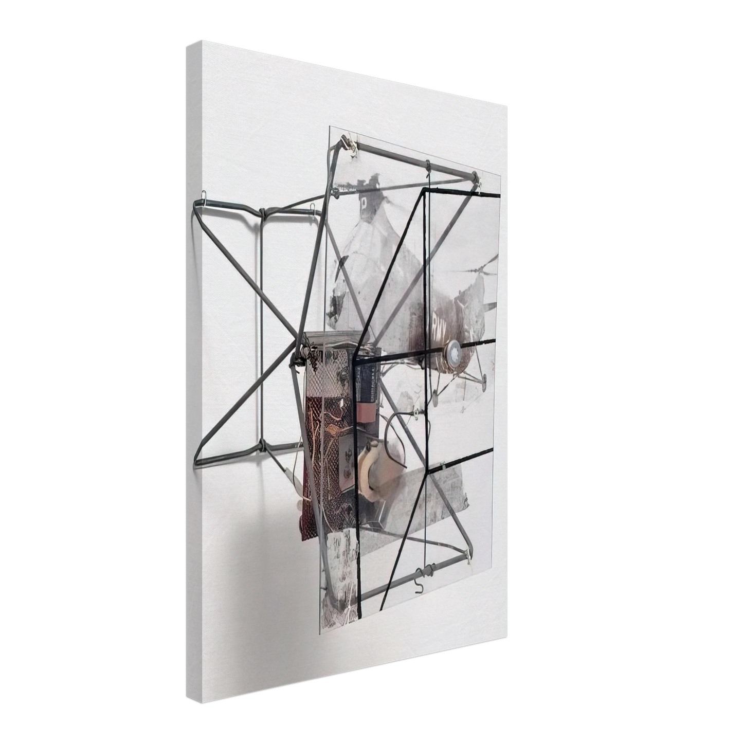 Robert Rauschenberg - DRY CELL 1963 Canvas - 70x100 cm / 28x40 inches-canvas