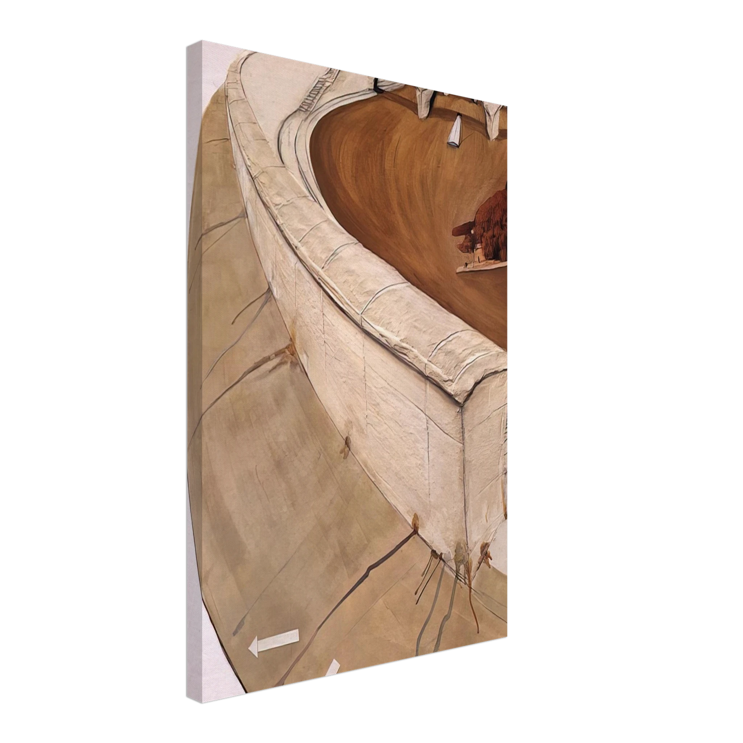 Brett Whiteley - The 15 Great Dog Pisses of Paris - 1989 Canvas - 70x100 cm / 28x40 inches-canvas