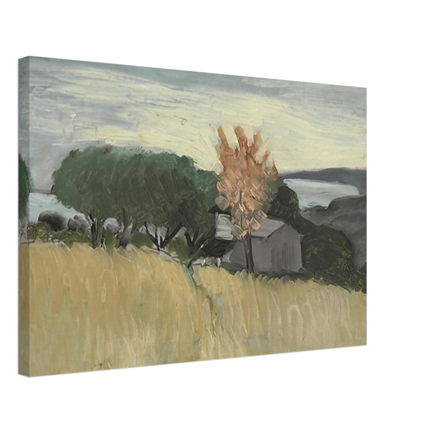 Henri Matisse - CHAMPS DE BLE A CAGNES 1918 Canvas - 40x60 cm / 16x24 inches-canvas