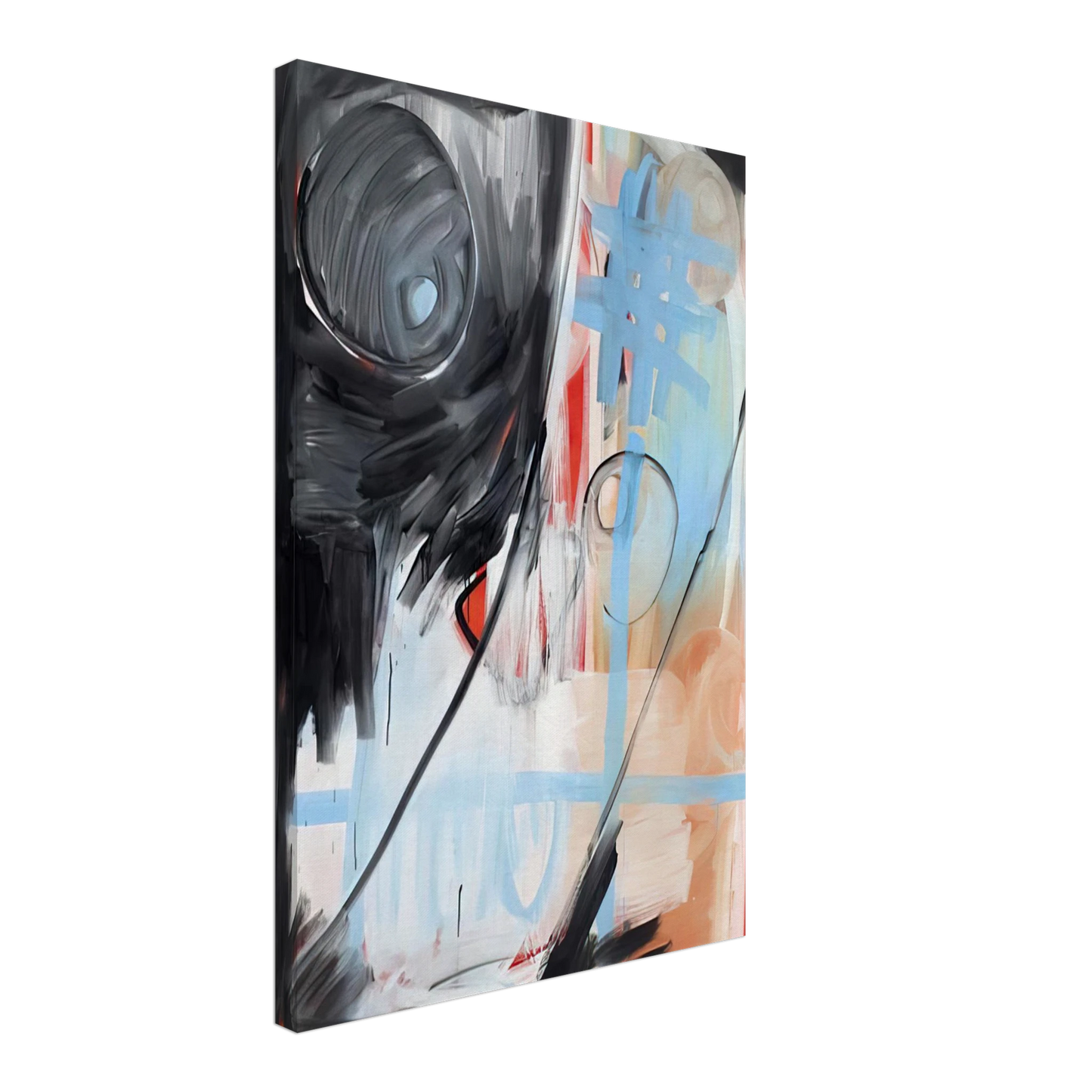 Michel Majerus - MoM Block Nr. 6 - 1999 Canvas - 40x60 cm / 16x24 inches-canvas