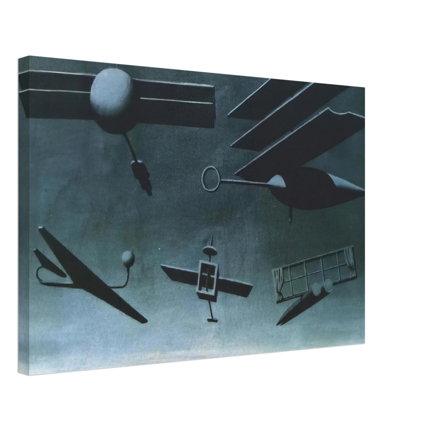 Rene Magritte - BLACK FLAG 1937 Canvas - 40x60 cm / 16x24 inches-canvas