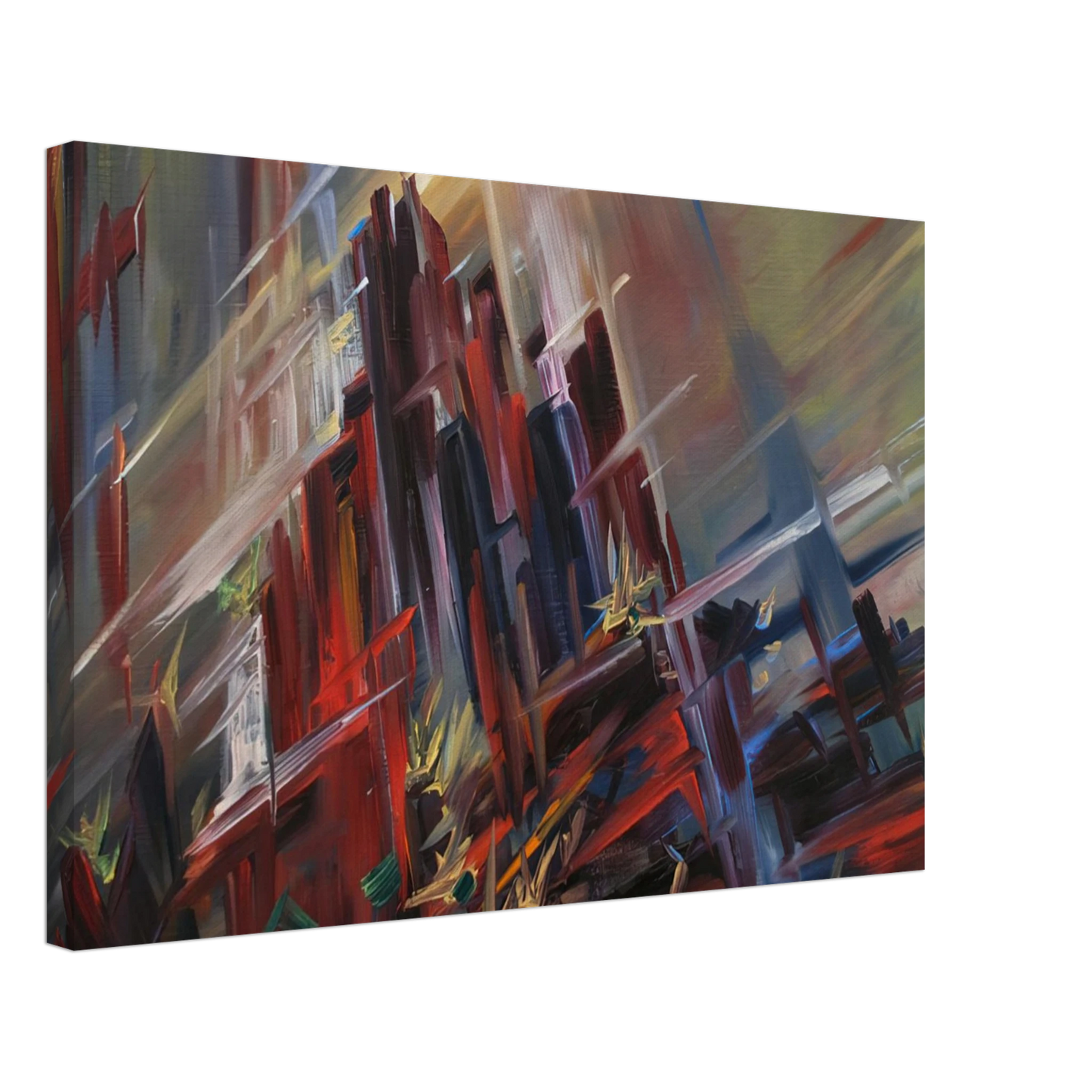 Konrad Zuse - Inferno - 1974 Canvas - 70x100 cm / 28x40 inches-canvas