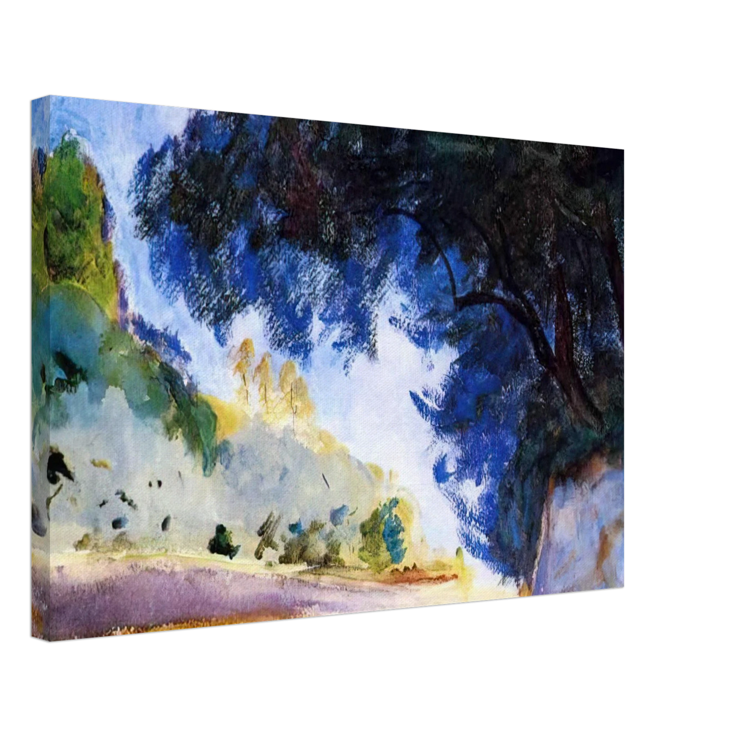 John Singer Sargent - Landscape, Olive Trees, Corfu Canvas - 40x60 cm / 16x24 inches-canvas