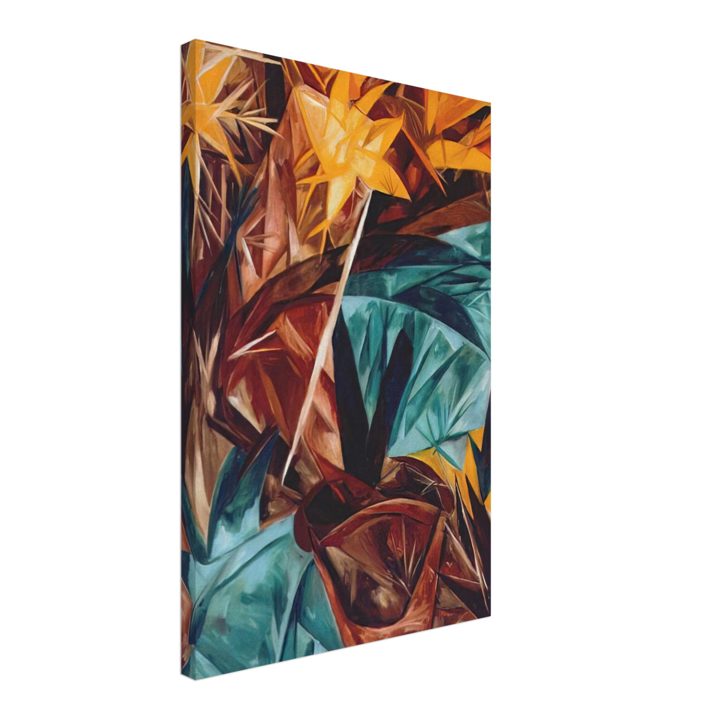 Natalia Goncharova - Rayonist lilies - 1913 Canvas - 70x100 cm / 28x40 inches-canvas