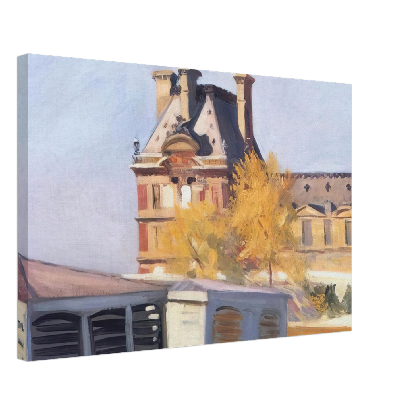 Edward Hopper - Le Pavillon de Flore Canvas - 70x100 cm / 28x40 inches-canvas