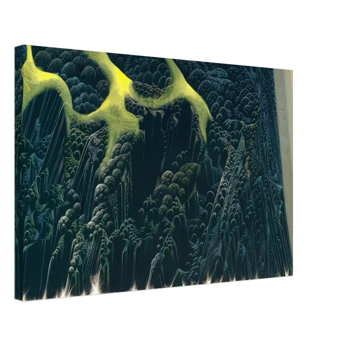 Eyvind Earle - Out of the Sea Canvas - 70x100 cm / 28x40 inches-canvas