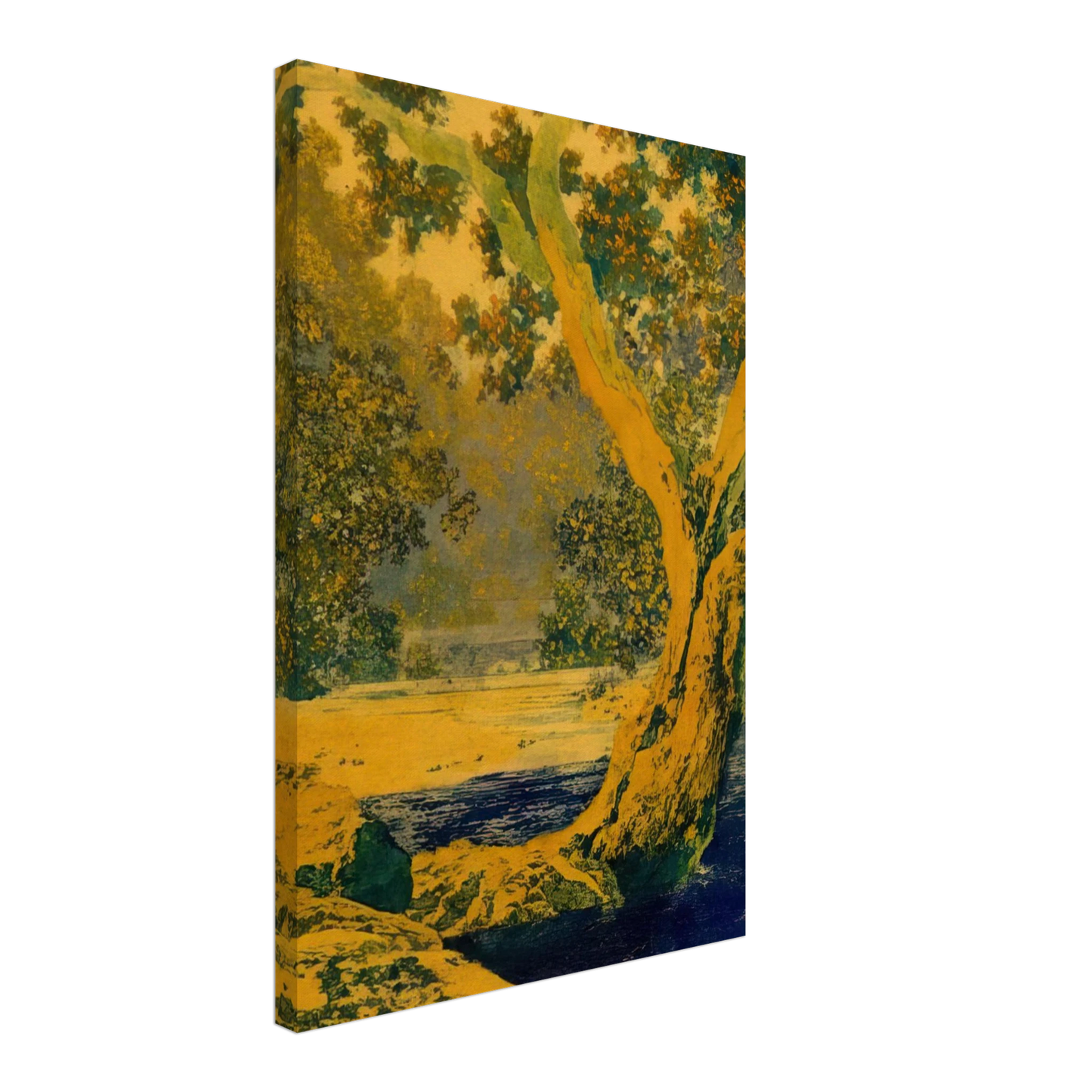 Maxfield Parrish - Study for Autumn Brook Canvas - 40x60 cm / 16x24 inches-canvas