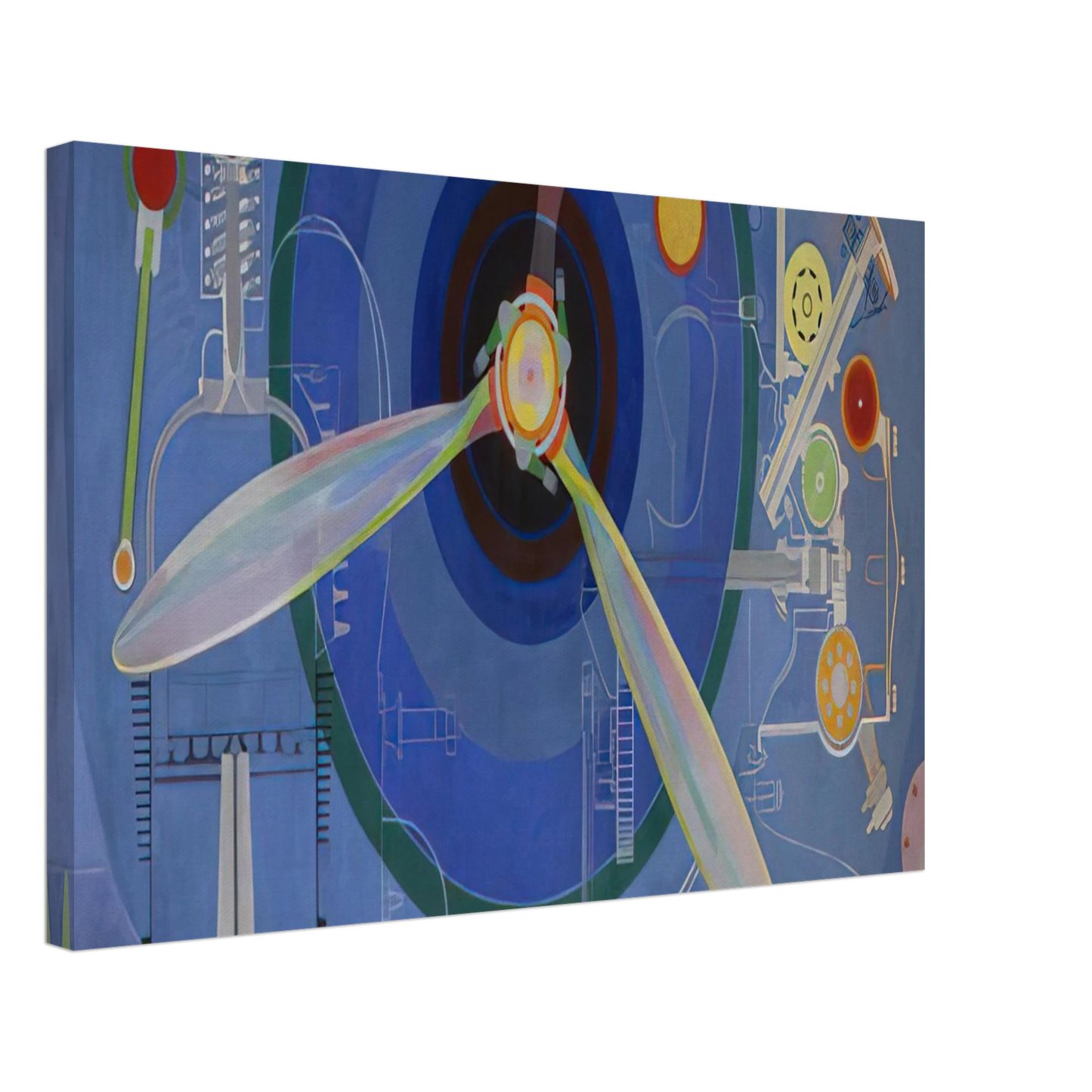 Sonia Delaunay - HELICE DECORATION POUR LE PALAIS DE L AIR EXPOSITION INTERNATIONALE DES ARTS ET DES TECHNIQUES DANS 1937 Canvas - 70x100 cm / 28x40 inches-canvas