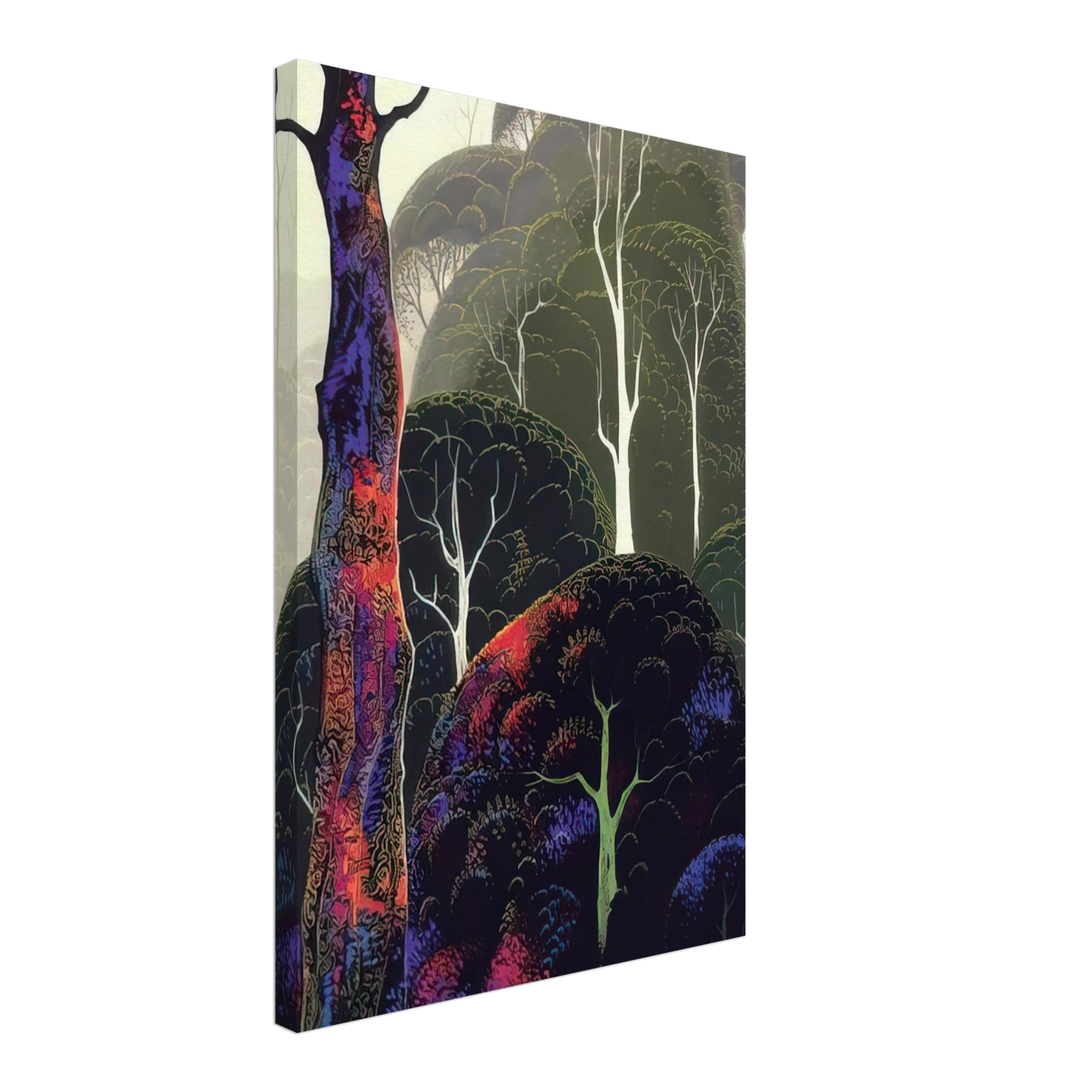 Eyvind Earle - Early Autumn Canvas - 40x60 cm / 16x24 inches-canvas