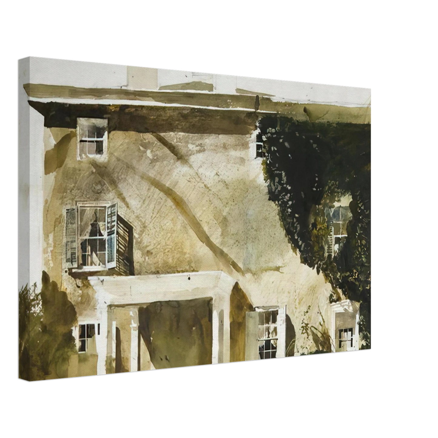 Andrew Wyeth - THE HATTON HOUSE 1967 Canvas - 40x60 cm / 16x24 inches-canvas