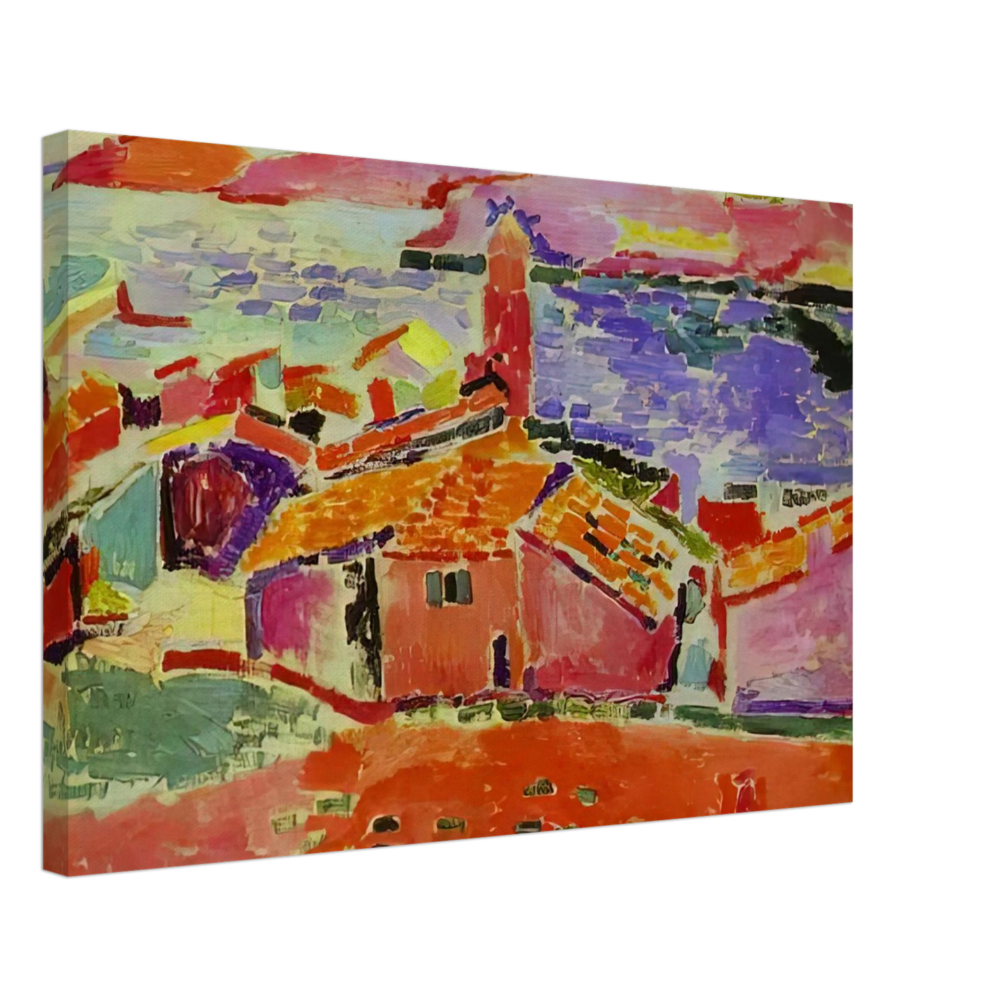 Henri Matisse - VIEW OF COLLIOURE 1 Canvas - 70x100 cm / 28x40 inches-canvas