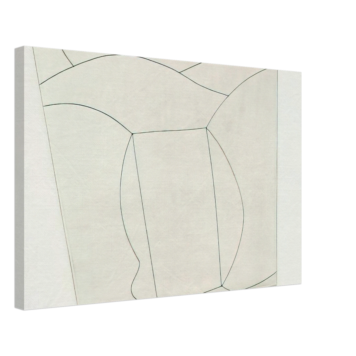 Ben Nicholson - 3 forms in a landscape - 1967 Canvas - 40x60 cm / 16x24 inches-canvas