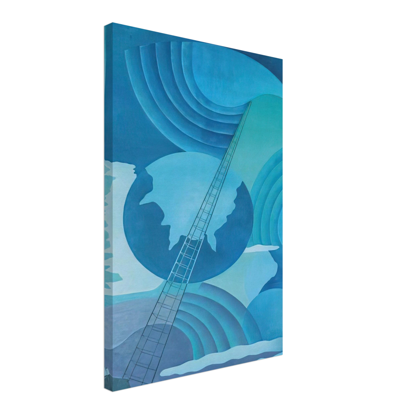 Benedetta Cappa - Synthesis of Radio Communications - 1933 - 1934 Palermo, Sicily, Italy Canvas - 40x60 cm / 16x24 inches-canvas