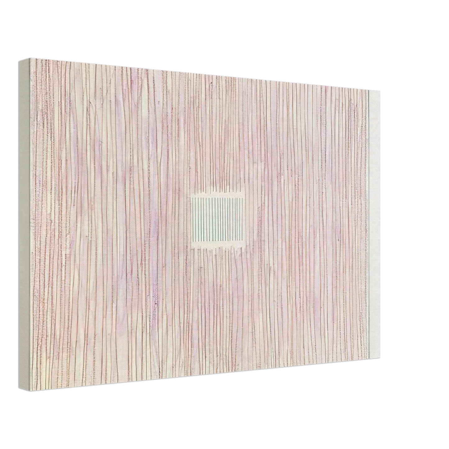 Gene Davis - Untitled Pink Stripes-Gray Box - 1976 Canvas - 40x60 cm / 16x24 inches-canvas