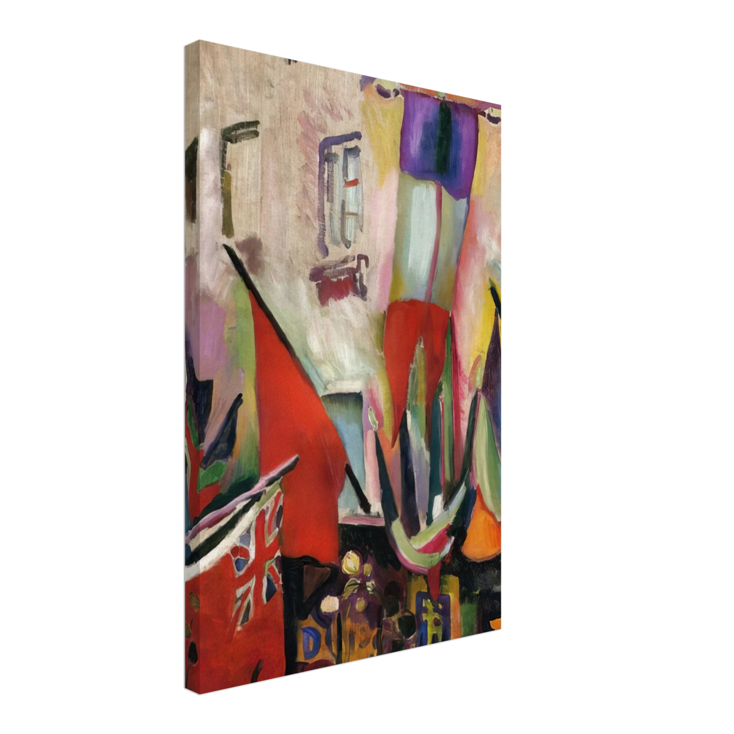 Raoul Dufy - FLAGS 1906 Canvas - 70x100 cm / 28x40 inches-canvas