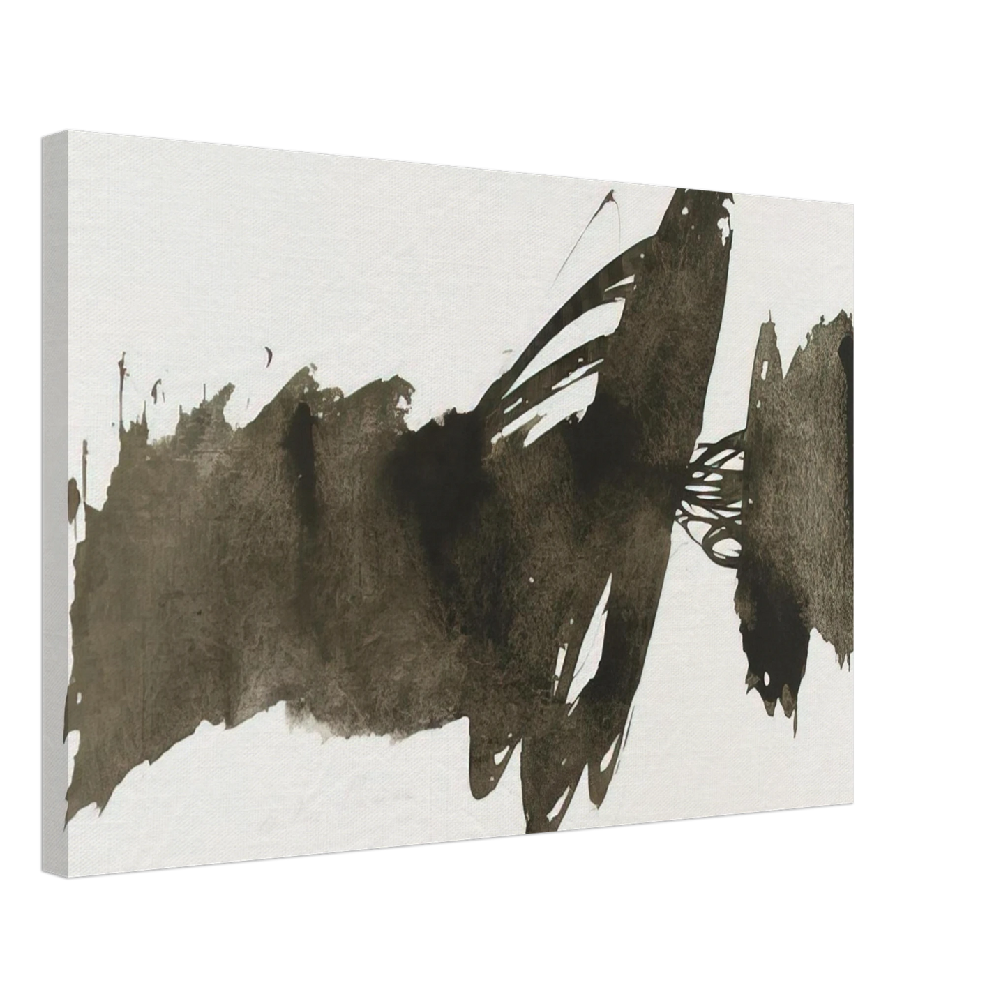 Julius Bissier - Untitled - 1950 Canvas - 40x60 cm / 16x24 inches-canvas