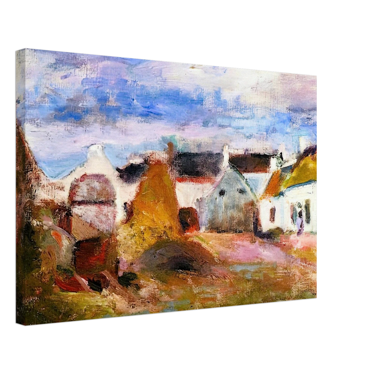 Henri Matisse - FARMYARD IN BRITTANY 1897 Canvas - 70x100 cm / 28x40 inches-canvas