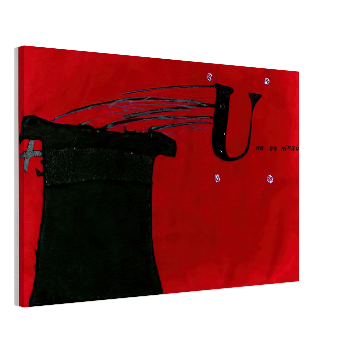 Antoni Tapies - U NO S NING 1979 Canvas - 70x100 cm / 28x40 inches-canvas