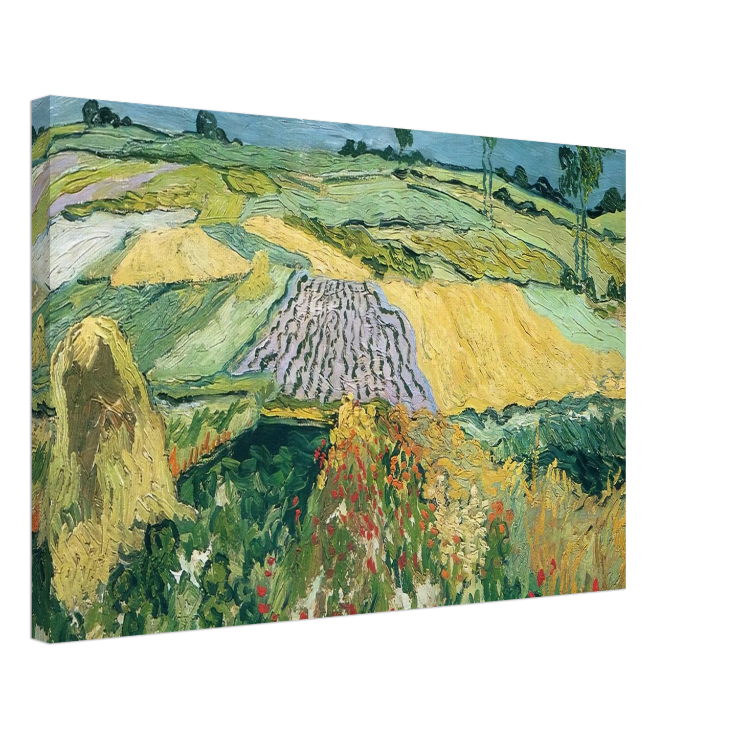 Vincent van Gogh - Wheatfields Canvas - 70x100 cm / 28x40 inches-canvas