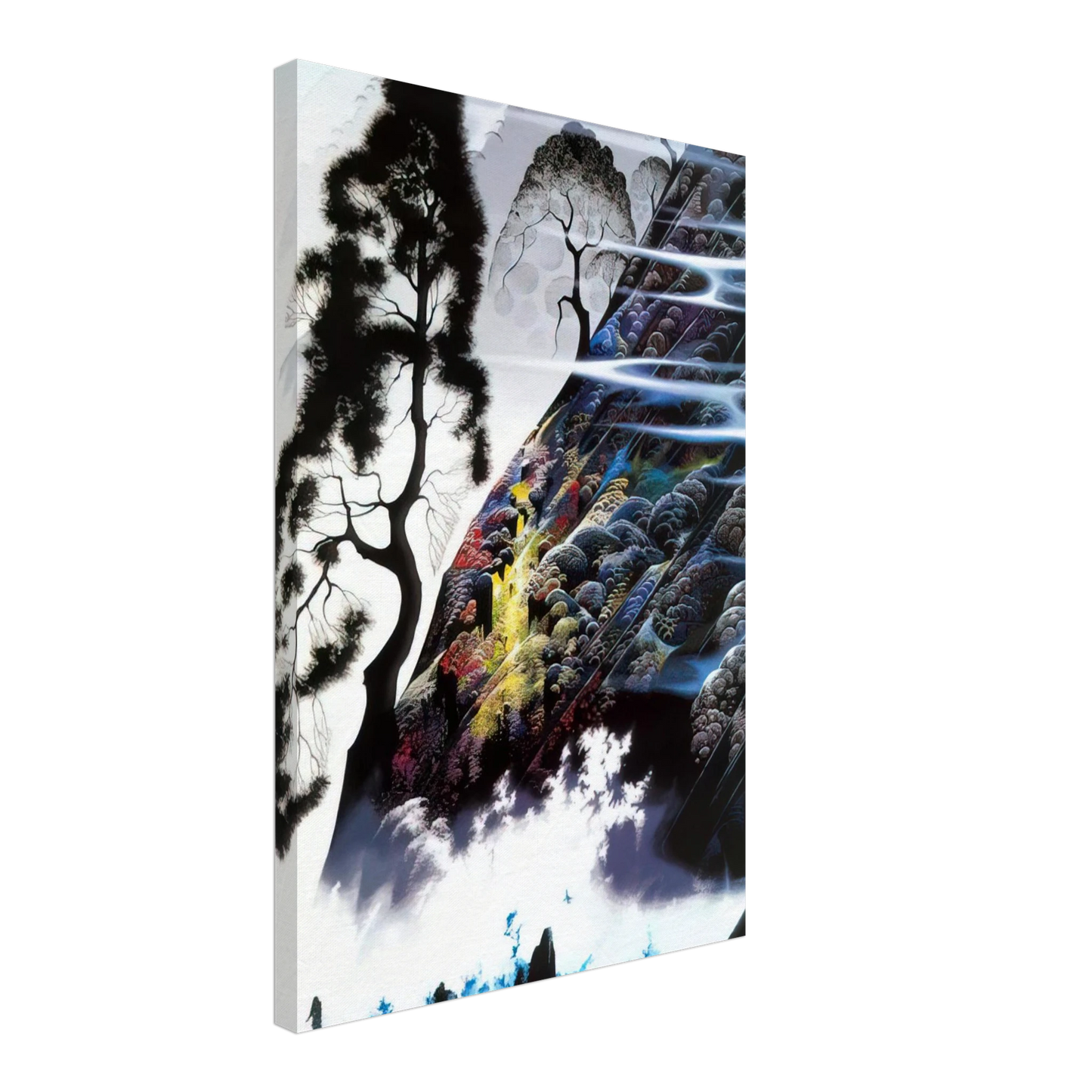 Eyvind Earle - Radient Splendor Canvas - 70x100 cm / 28x40 inches-canvas