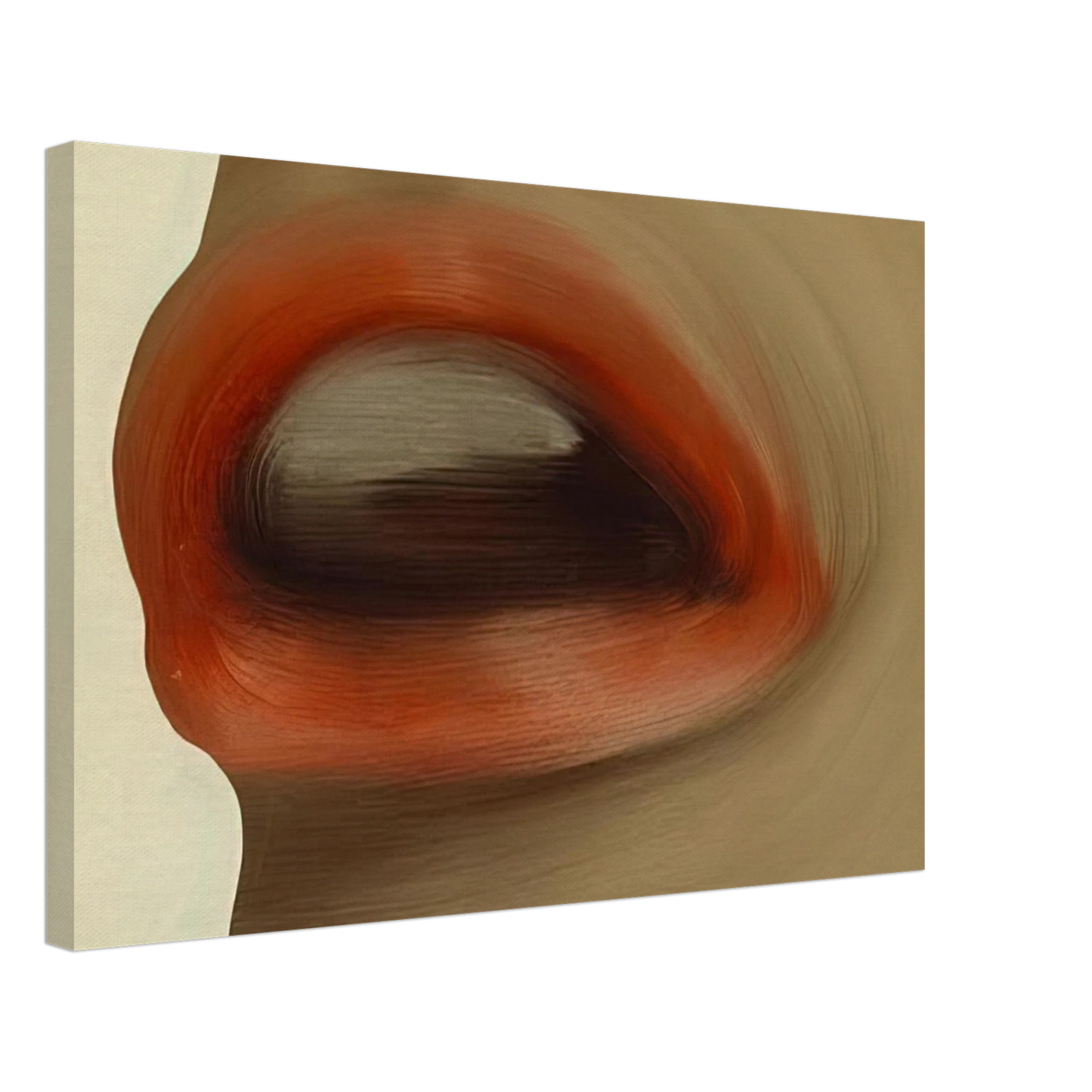 Gerhard Richter - MUND MOUTH BRIGITTE BARDOT S LIPS 1963 Canvas - 40x60 cm / 16x24 inches-canvas