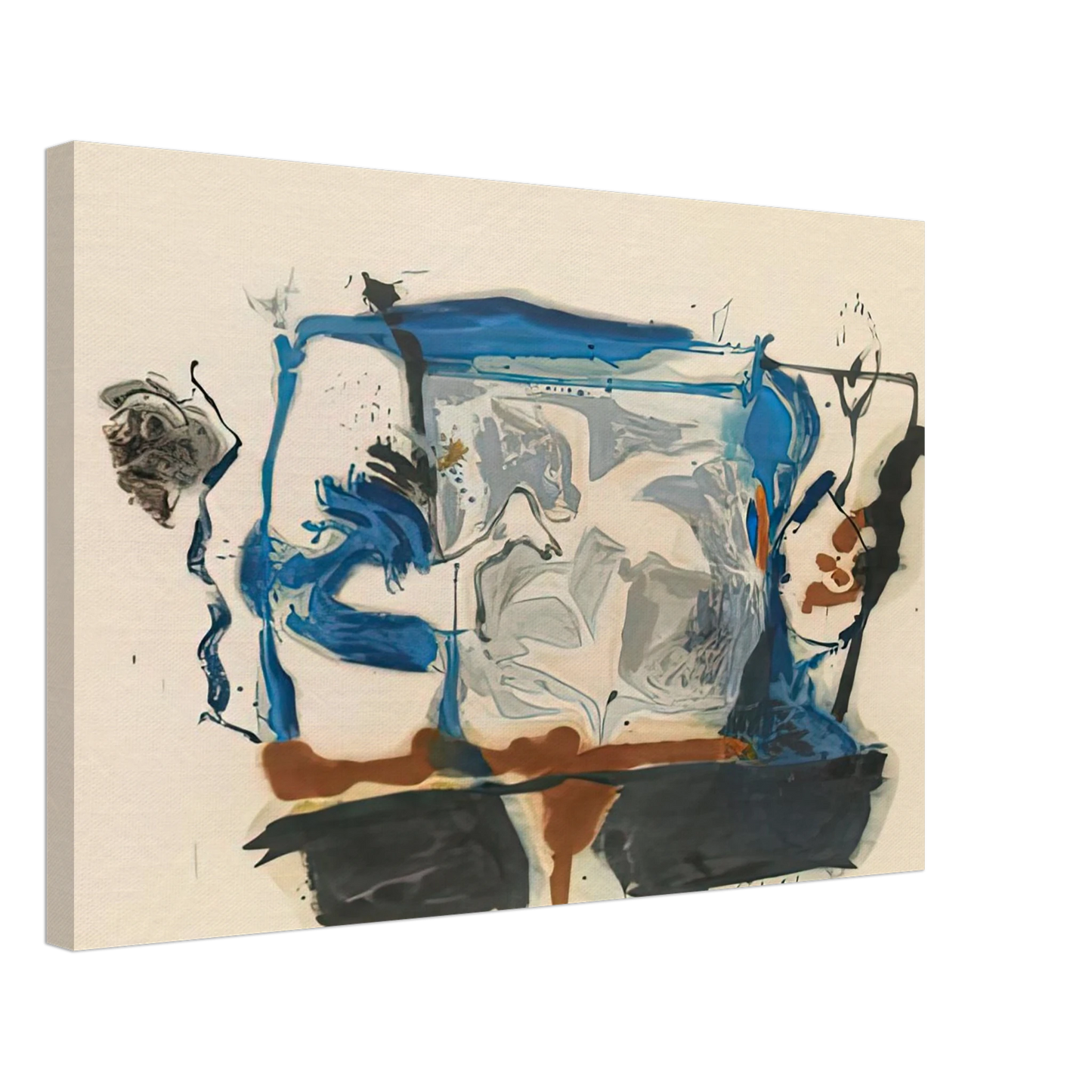 Helen Frankenthaler - Swan Lake II, 1961- Canvas - 40x60 cm / 16x24 inches-canvas