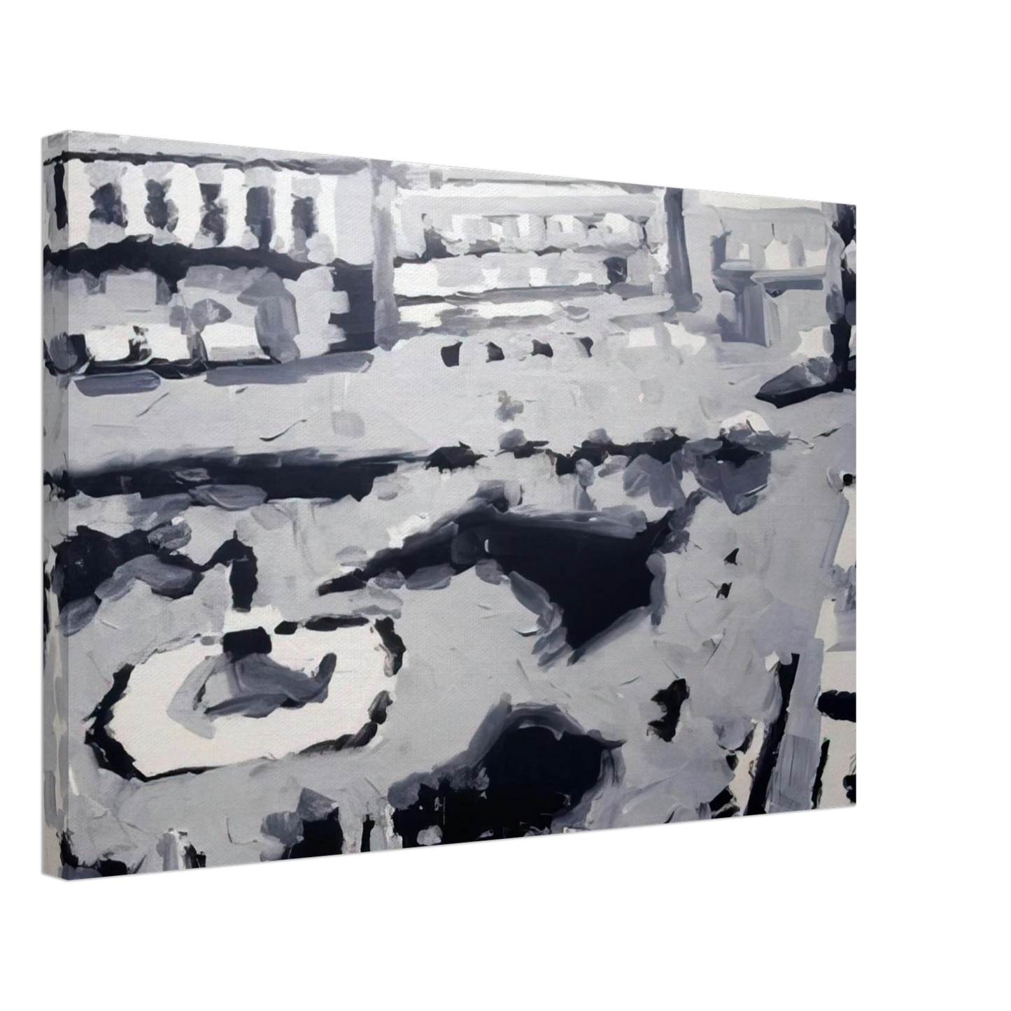 Gerhard Richter - TOWNSCAPE M6 1968 Canvas - 40x60 cm / 16x24 inches-canvas