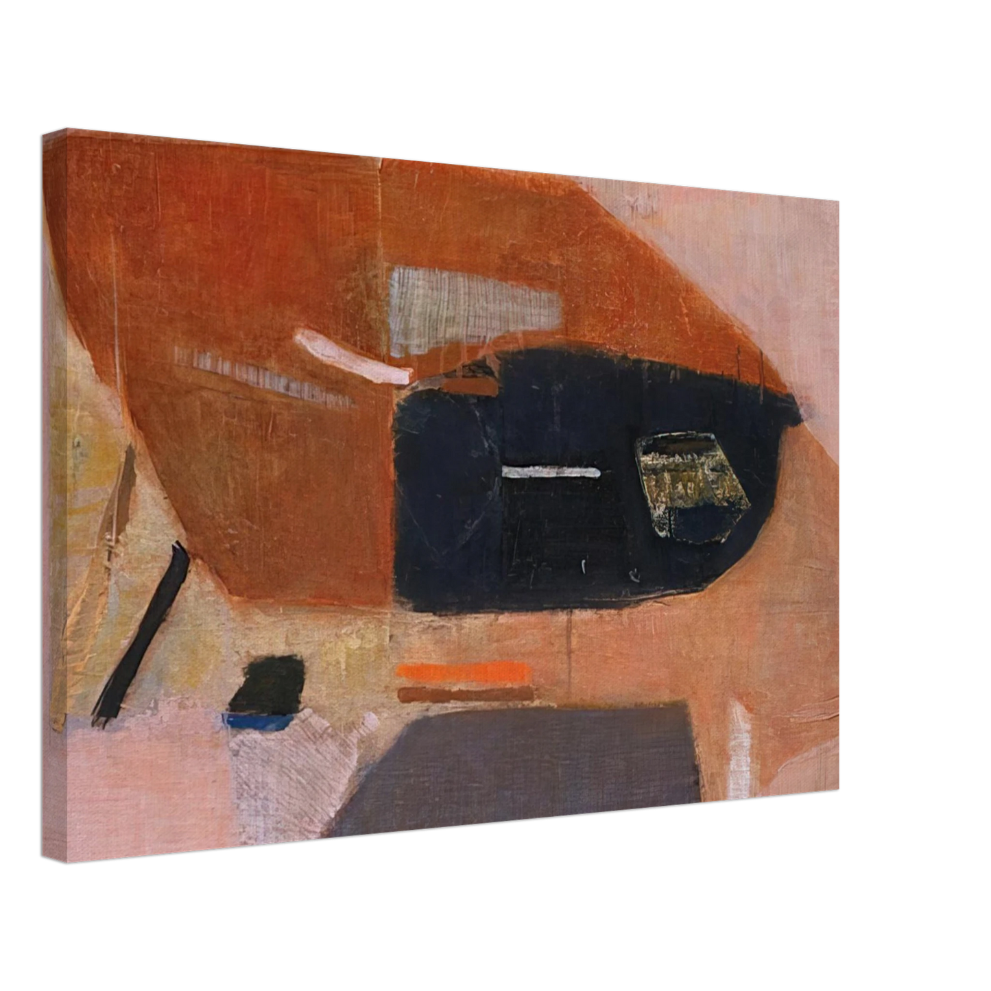 Kenzo Okada - Number 2 - 1954 Canvas - 40x60 cm / 16x24 inches-canvas