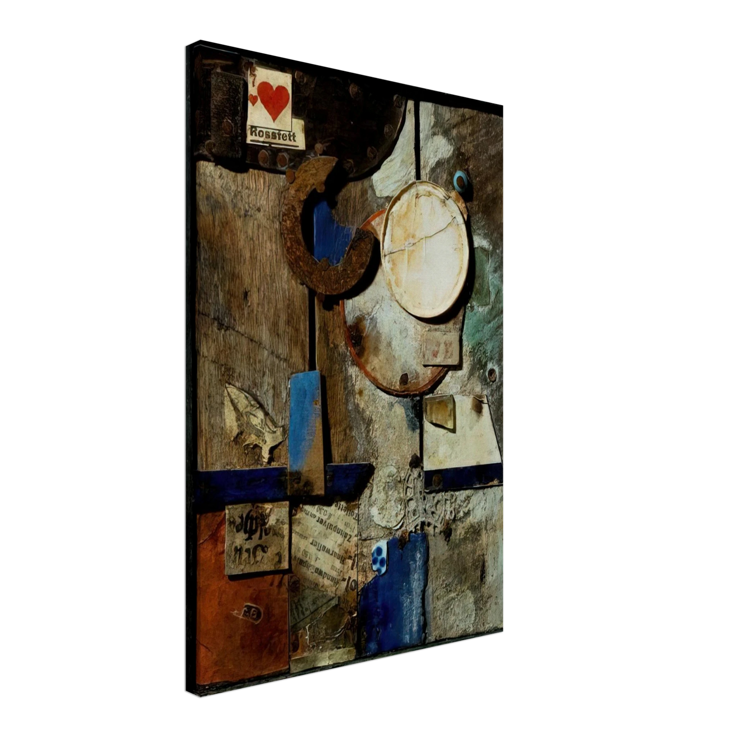 Kurt Schwitters - MERZBILD ROSSFETT 1919 Canvas - 40x60 cm / 16x24 inches-canvas