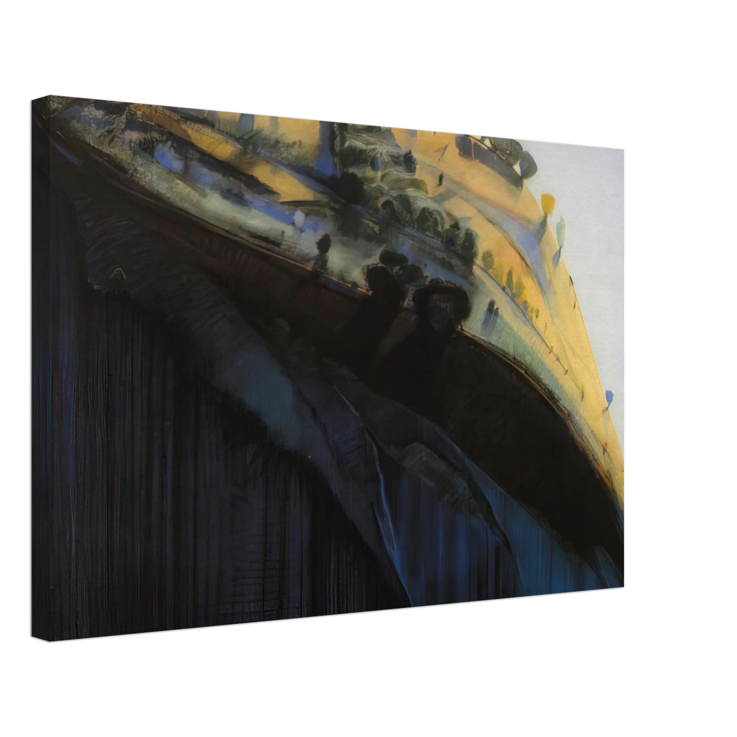 Wayne Thiebaud - Coloma Ridge - 1968 Canvas - 70x100 cm / 28x40 inches-canvas