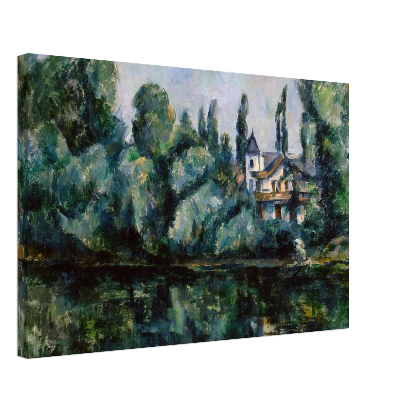 Paul Cezanne - The Banks of the Marne Canvas - 40x60 cm / 16x24 inches-canvas