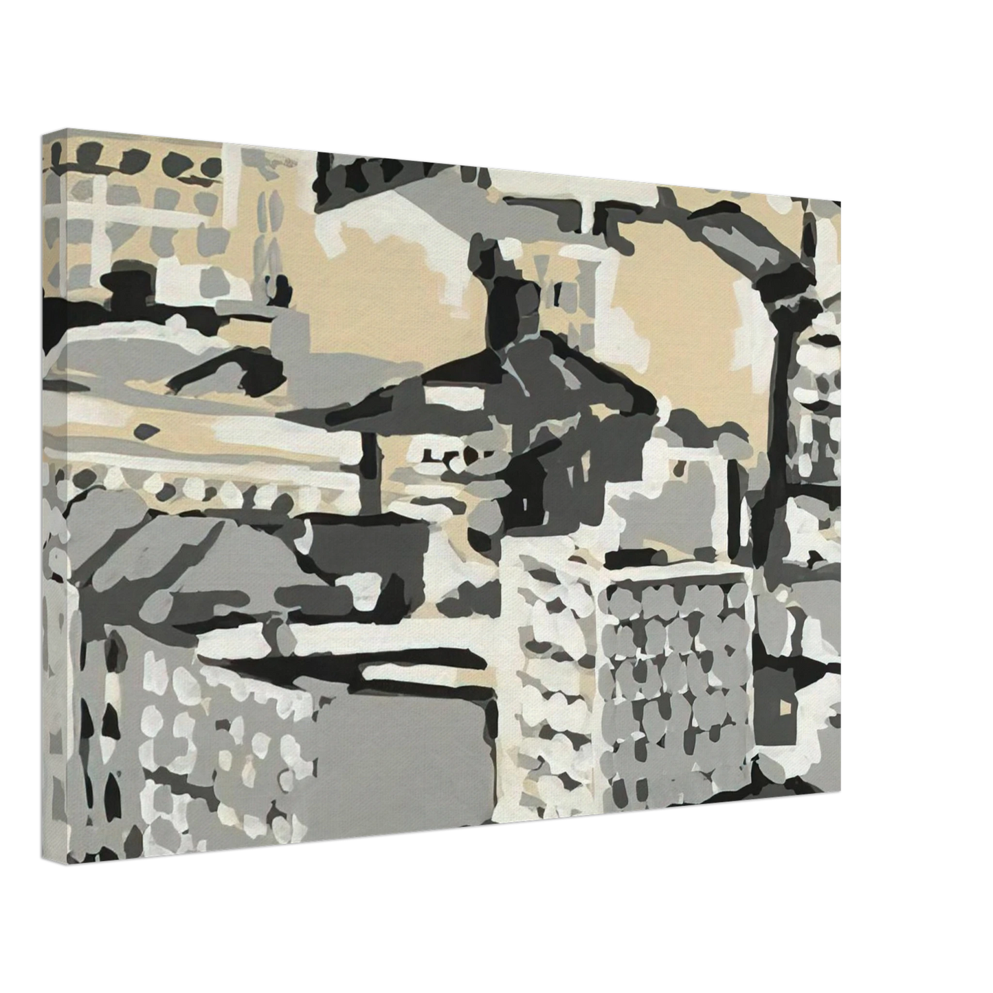 Gerhard Richter - TOWNSCAPE 1969 0 Canvas - 40x60 cm / 16x24 inches-canvas