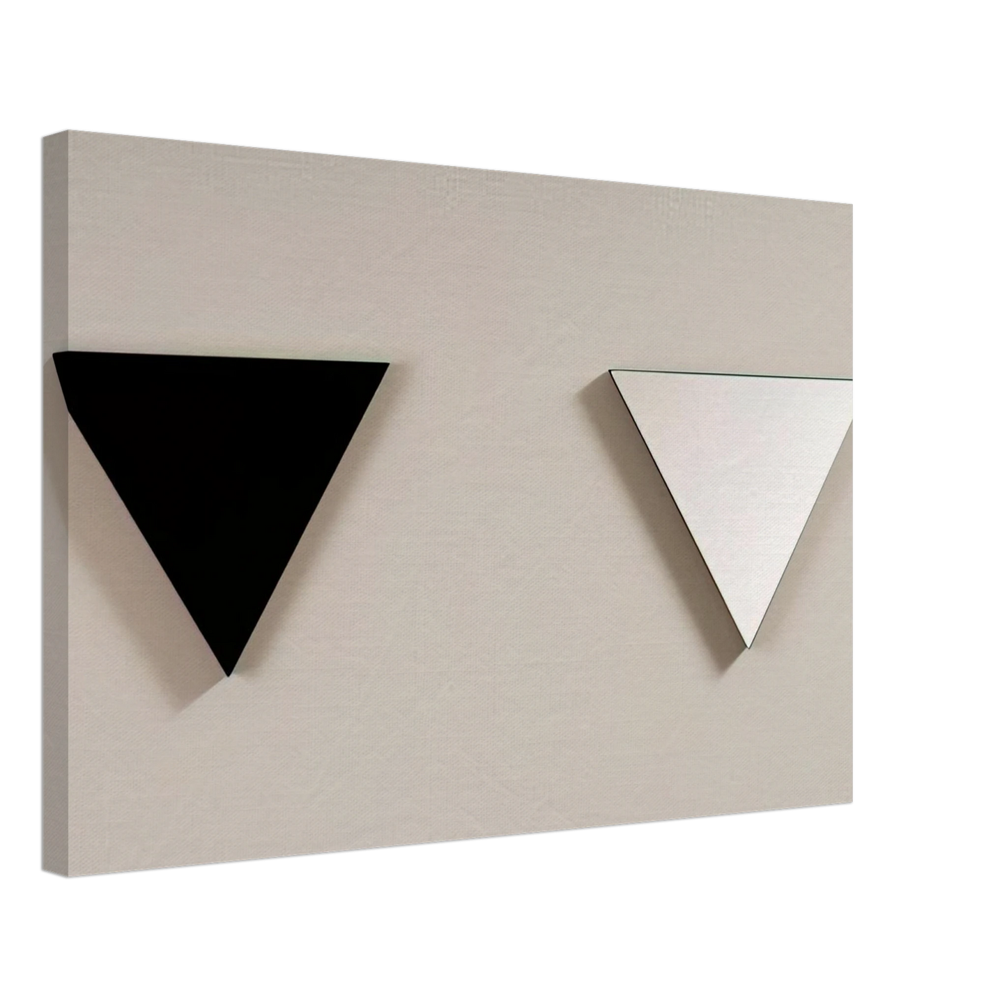 Blinky Palermo - Mirror Object - 1973 Canvas - 40x60 cm / 16x24 inches-canvas