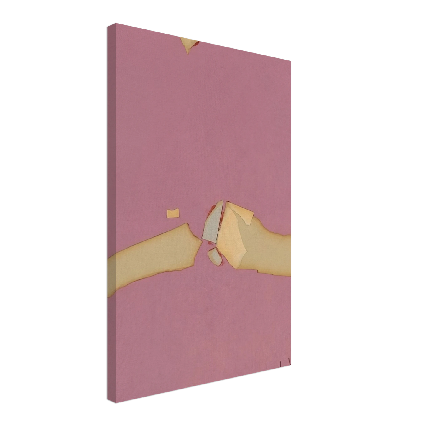 Nicolas de Stael - Composition on Red Ground - 1953 Canvas - 40x60 cm / 16x24 inches-canvas