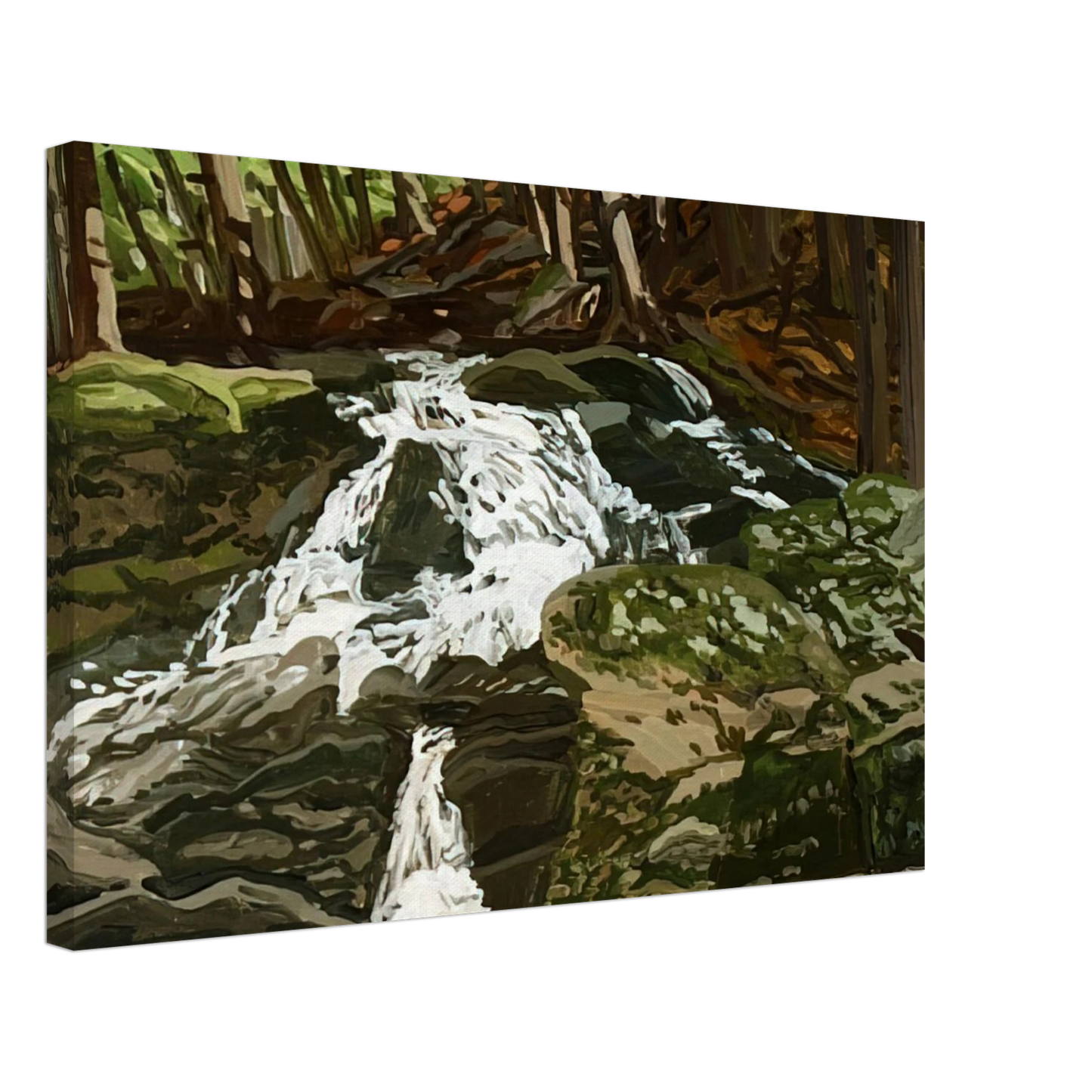 Wall artNeil Welliver - Study for Falls - Jam Brook - 1996 Canvas - 40x60 cm / 16x24 inches-canvas