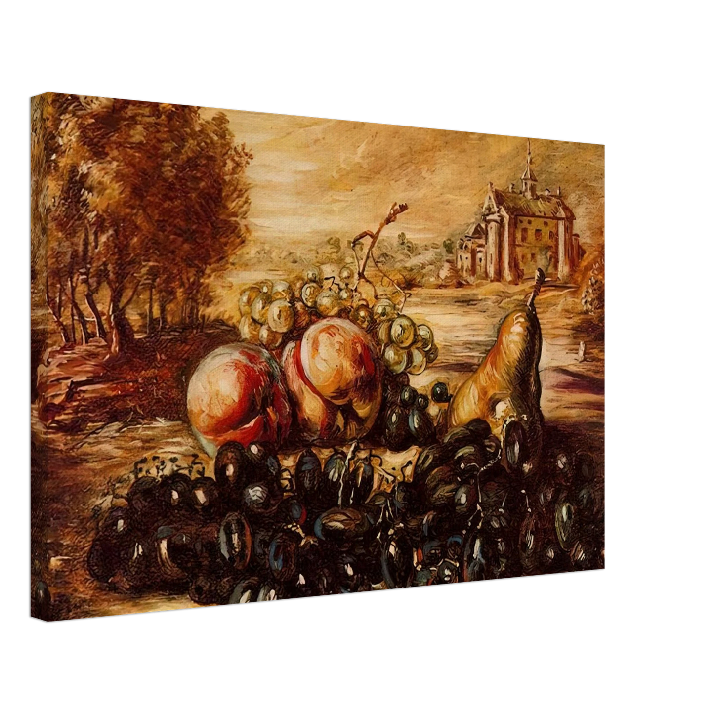 Giorgio de Chirico - BLACK GRAPE Canvas - 70x100 cm / 28x40 inches-canvas