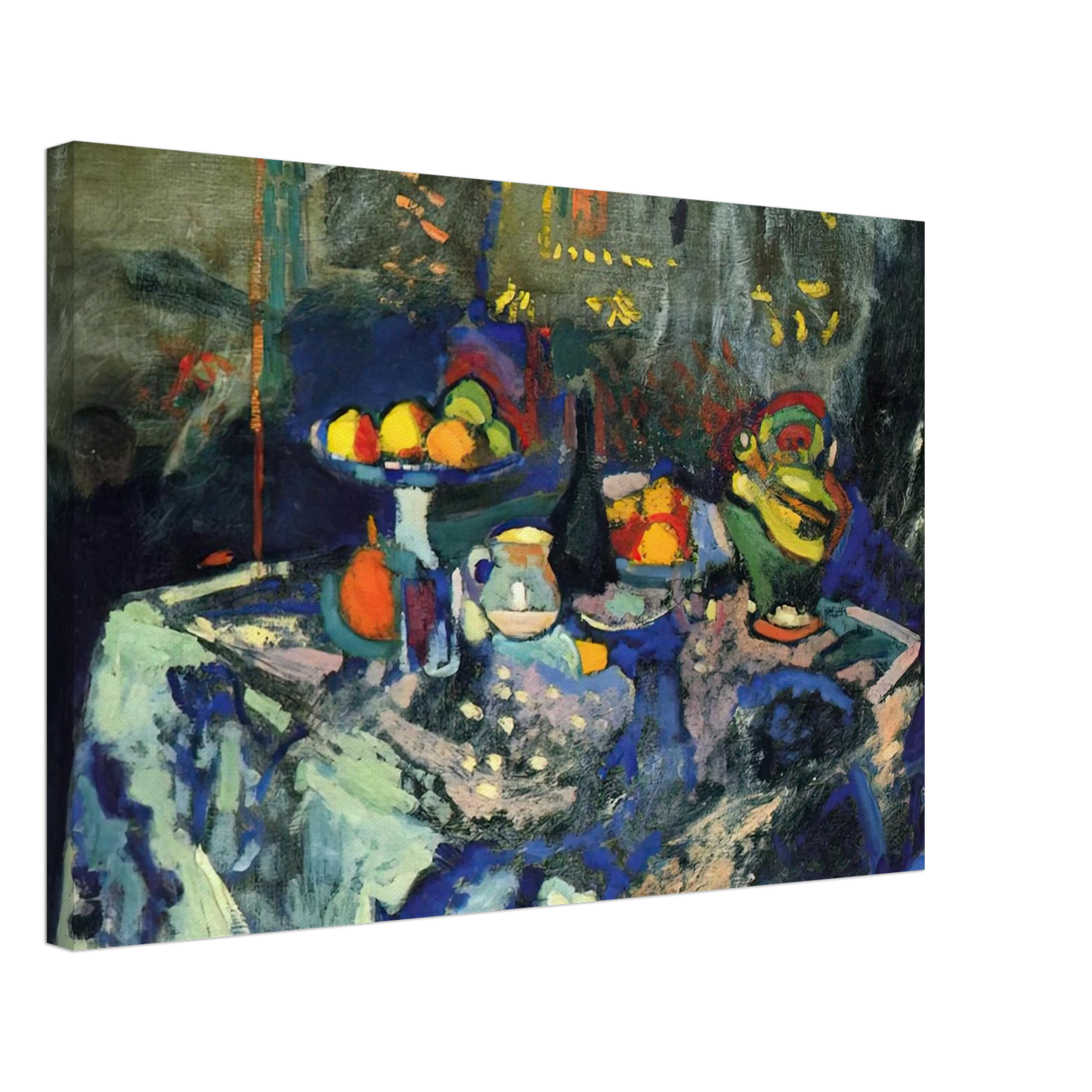 Henri Matisse - STILL LIFE WITH VASE BOTTLE AND FRUIT Canvas - 70x100 cm / 28x40 inches-canvas