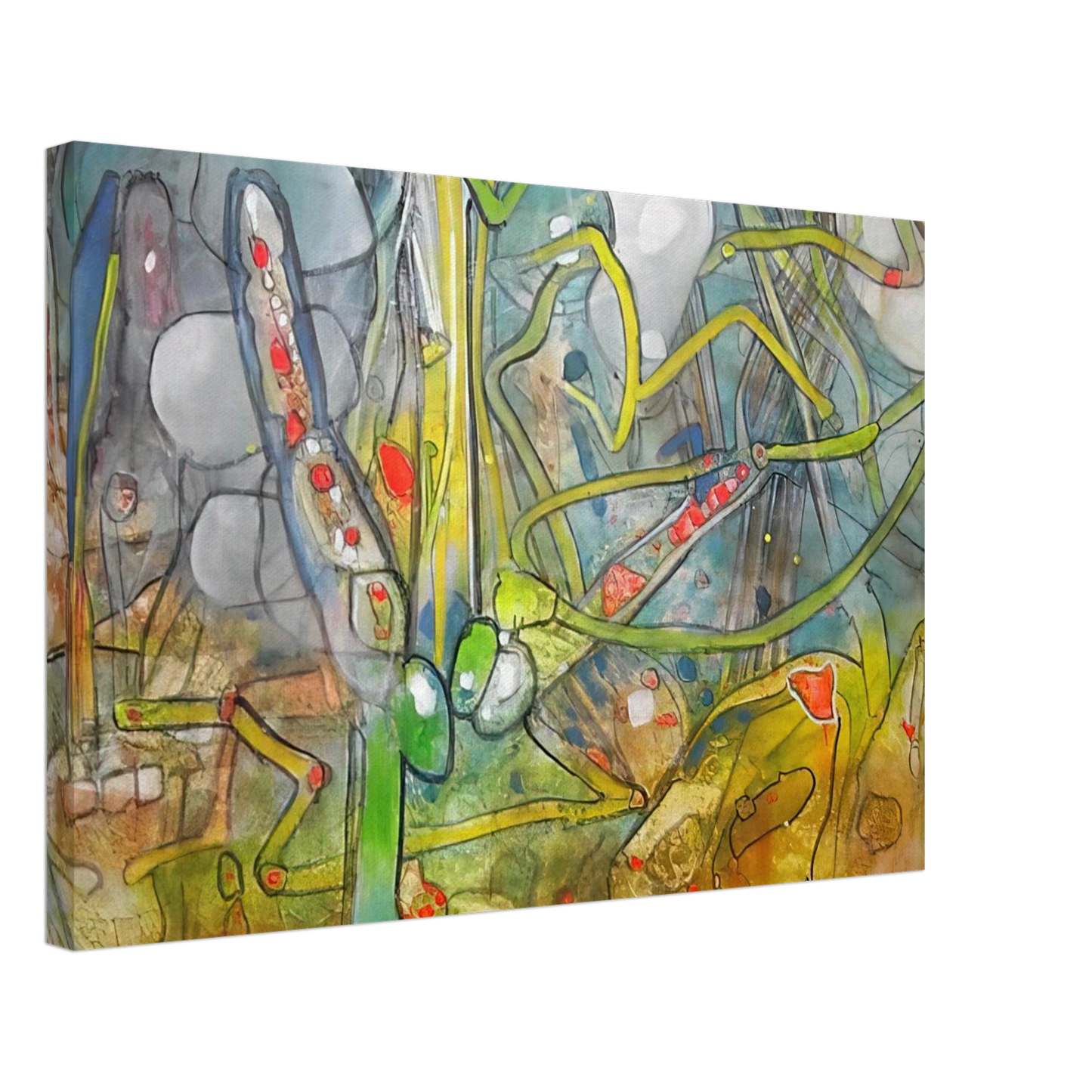 Roberto Matta - ATLAS DE MEDICATION Canvas - 40x60 cm / 16x24 inches-canvas