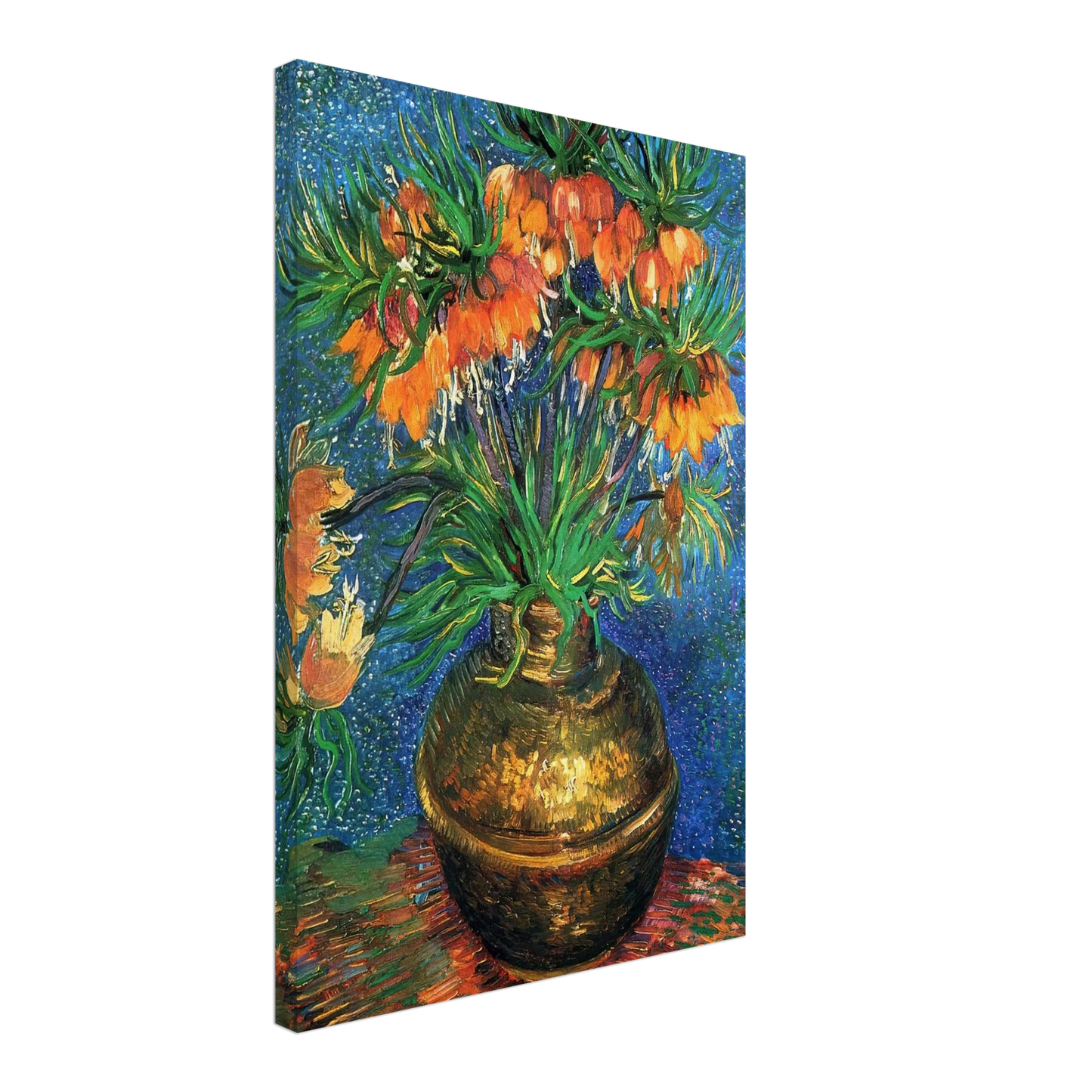 Vincent van Gogh - Fritillaries in a Copper Vase Canvas - 40x60 cm / 16x24 inches-canvas