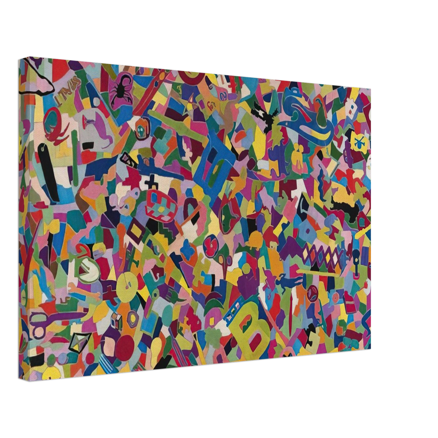 Alighiero Boetti - TUTTO 1988 Canvas - 70x100 cm / 28x40 inches-canvas
