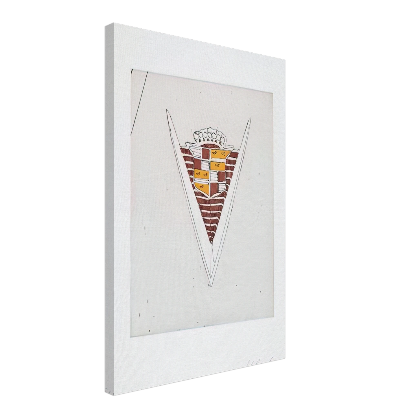 Edward Ruscha - CADILLAC MOTOR CITY SERIES 2009 Canvas - 70x100 cm / 28x40 inches-canvas